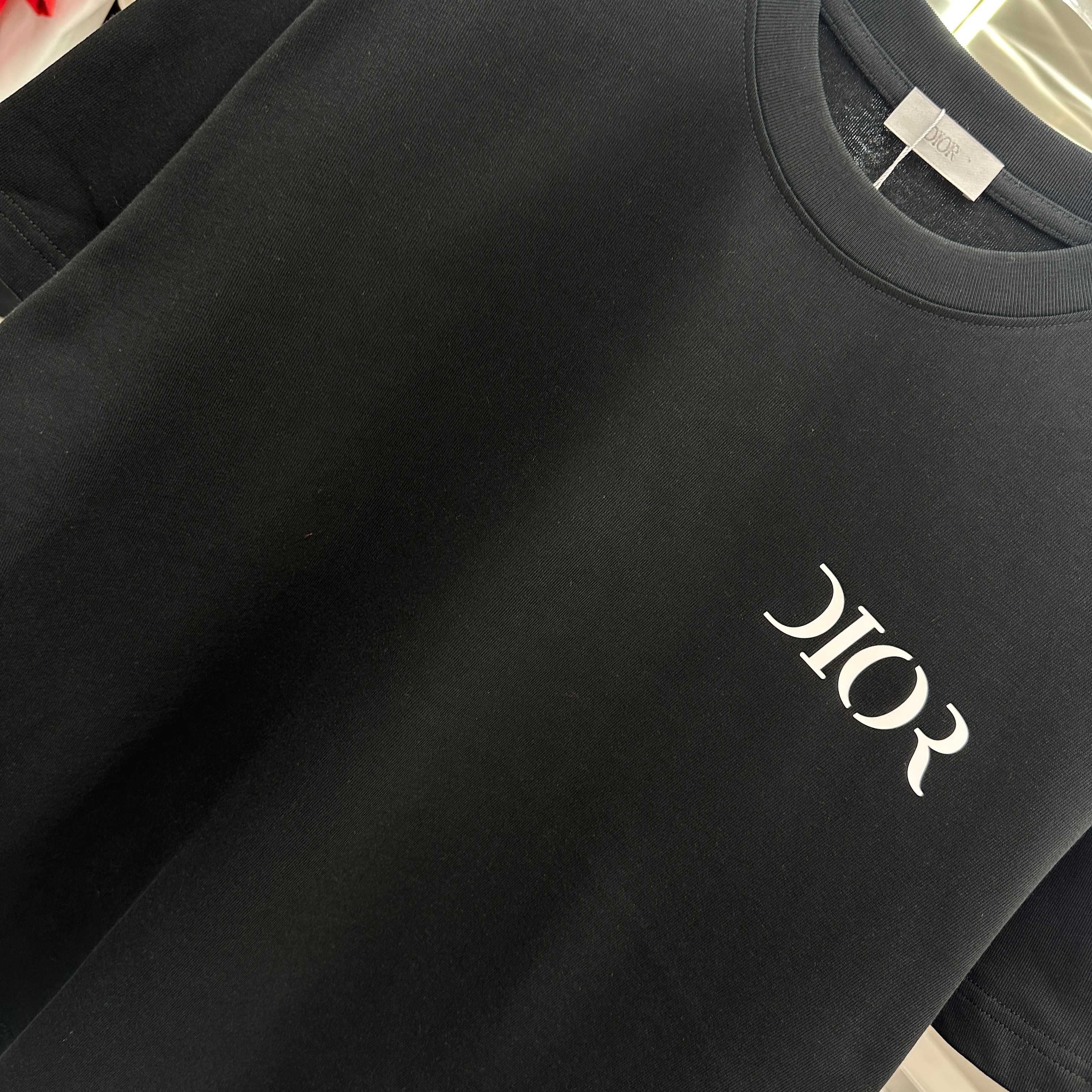 DIOR 2024 Fall/Winter 320g Unisex Short Sleeve T-Shirt - Black, White, Red 6 a1735539979535 1716