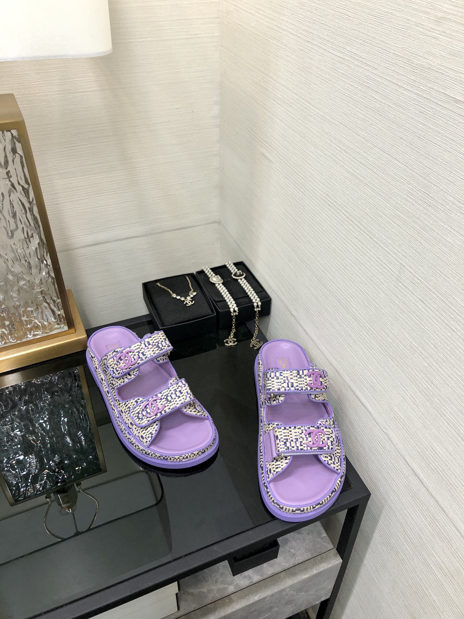 Chanel Women's 2024 Handmade Velcro Sandals - Purple, Size 35-40 3 i1717014814 3374 5
