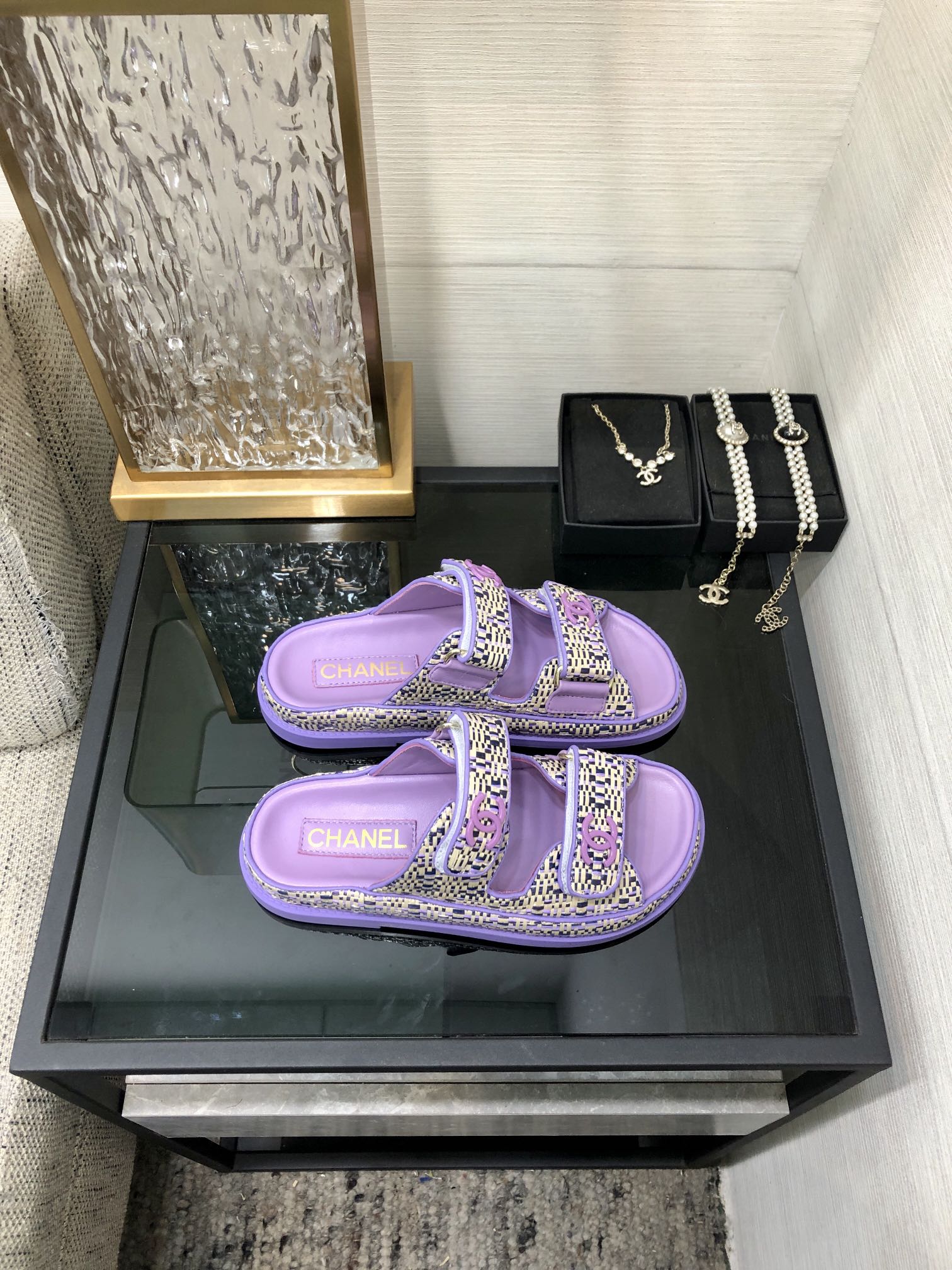 Chanel Women's 2024 Handmade Velcro Sandals - Purple, Size 35-40 4 i1717014814 7127 7