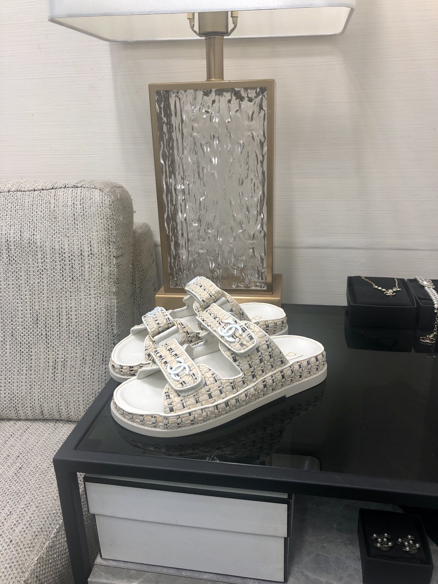 Chanel Women's Woven Velcro Strap Sandals, Luxurious Comfort and Style 5 i1717015317 1000 7