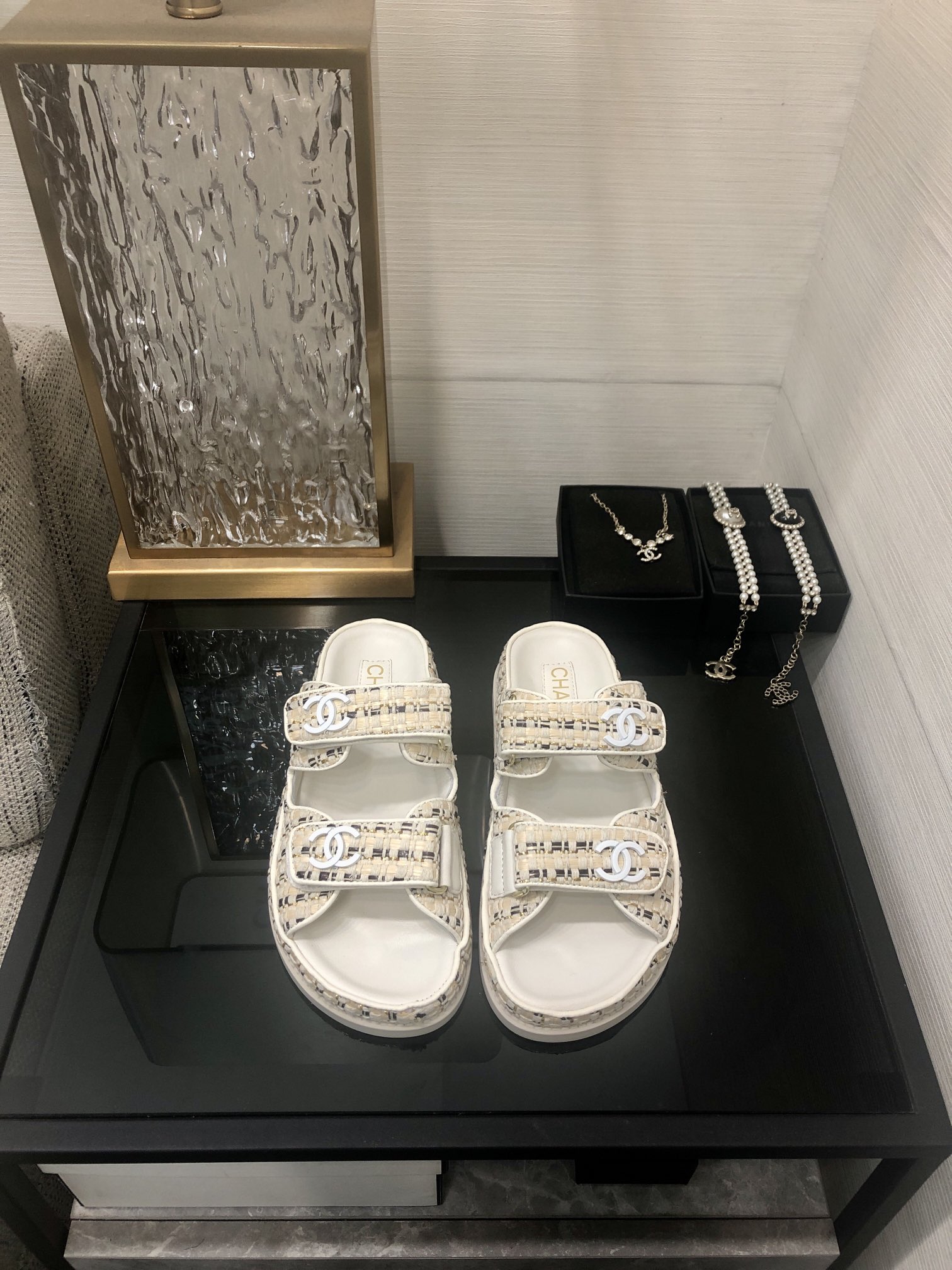 Chanel Women's Woven Velcro Strap Sandals, Luxurious Comfort and Style 4 i1717015317 2056 3