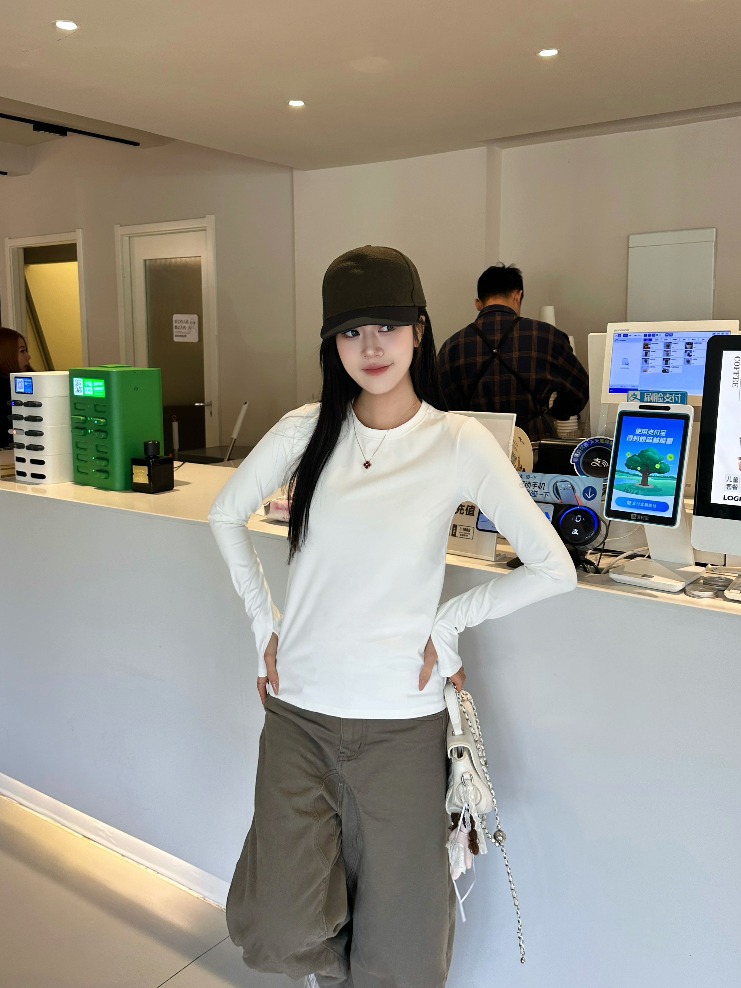 Alo long sleeve everyday white yoga