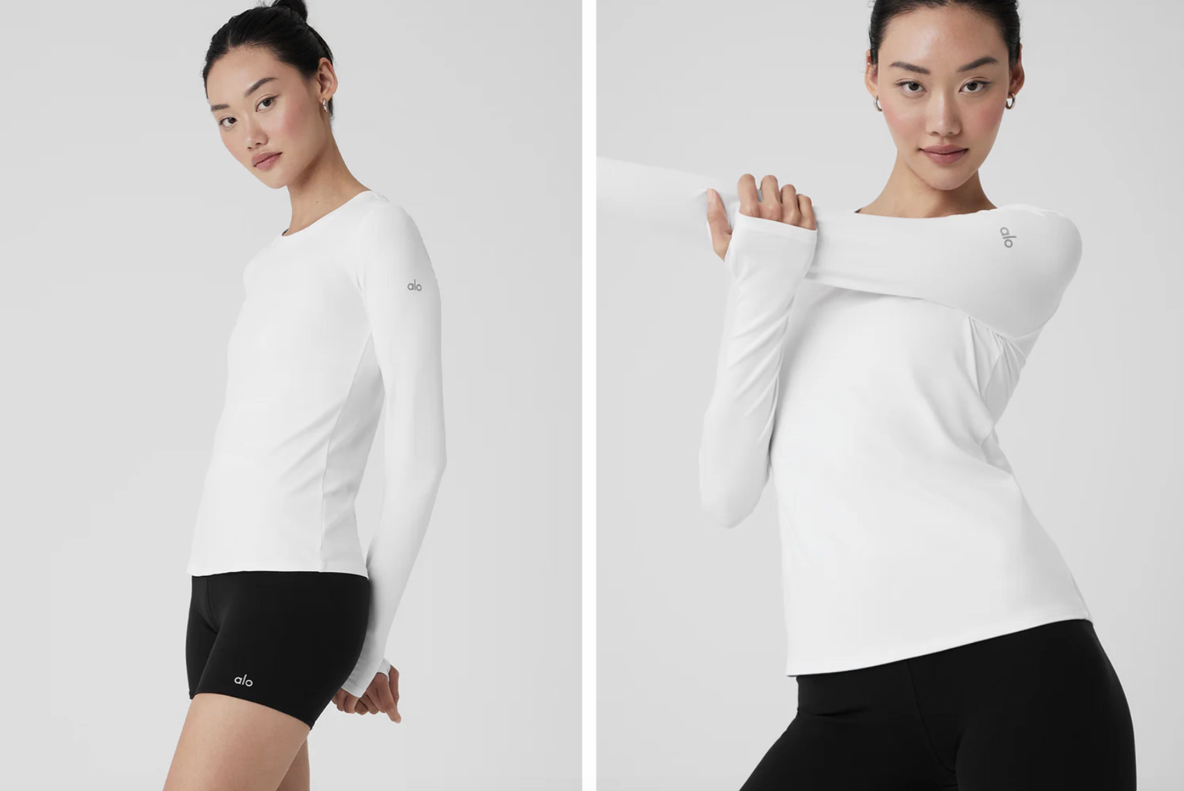 Alo long sleeve yoga black