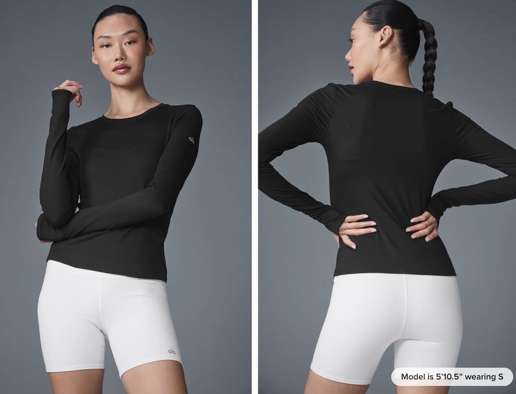 Alo long sleeve yoga black