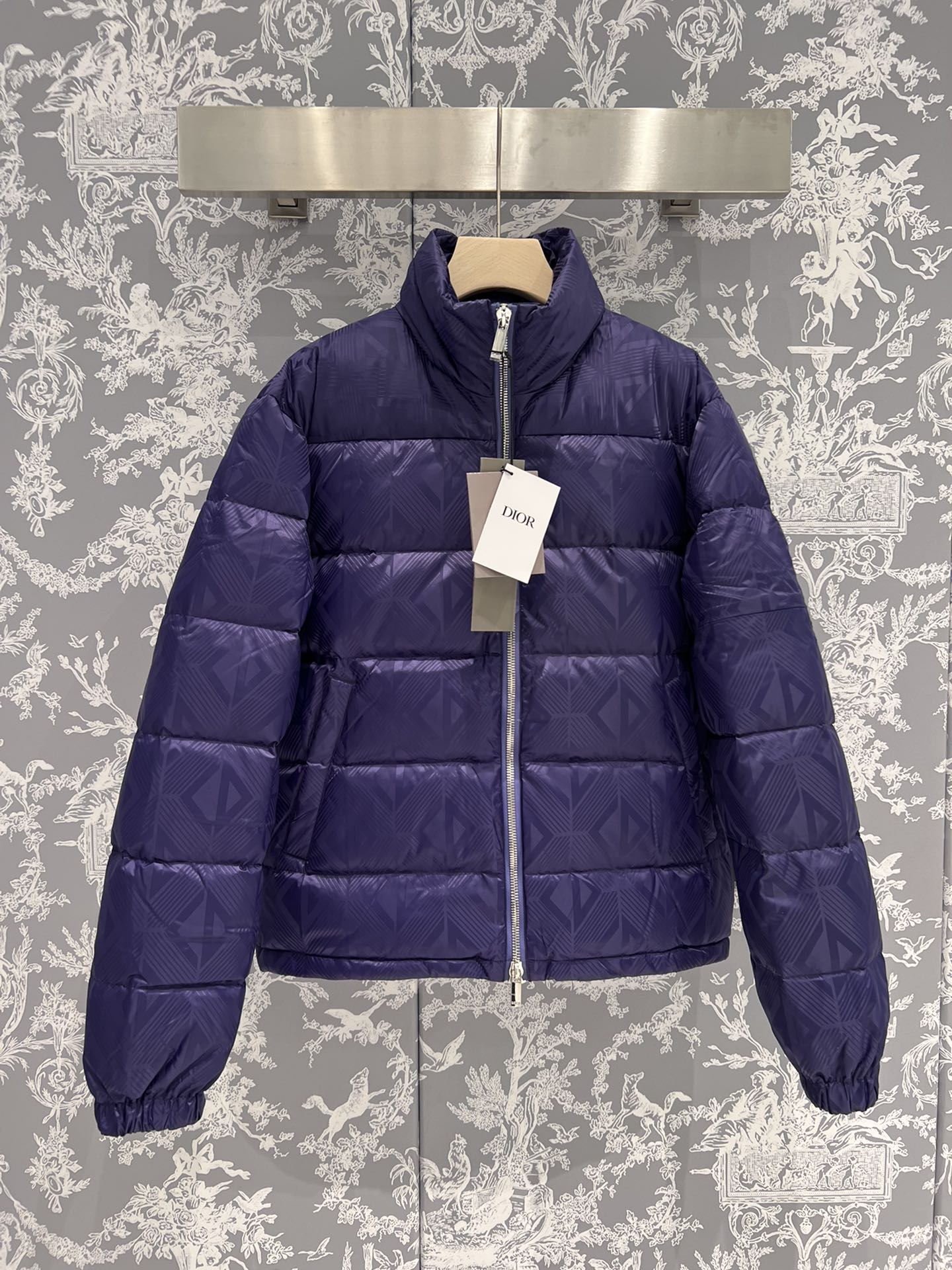 The Most Popular
 Dior Clothing Down Jacket Black Grey Purple White Unisex Silk Goose Down Fall/Winter Collection