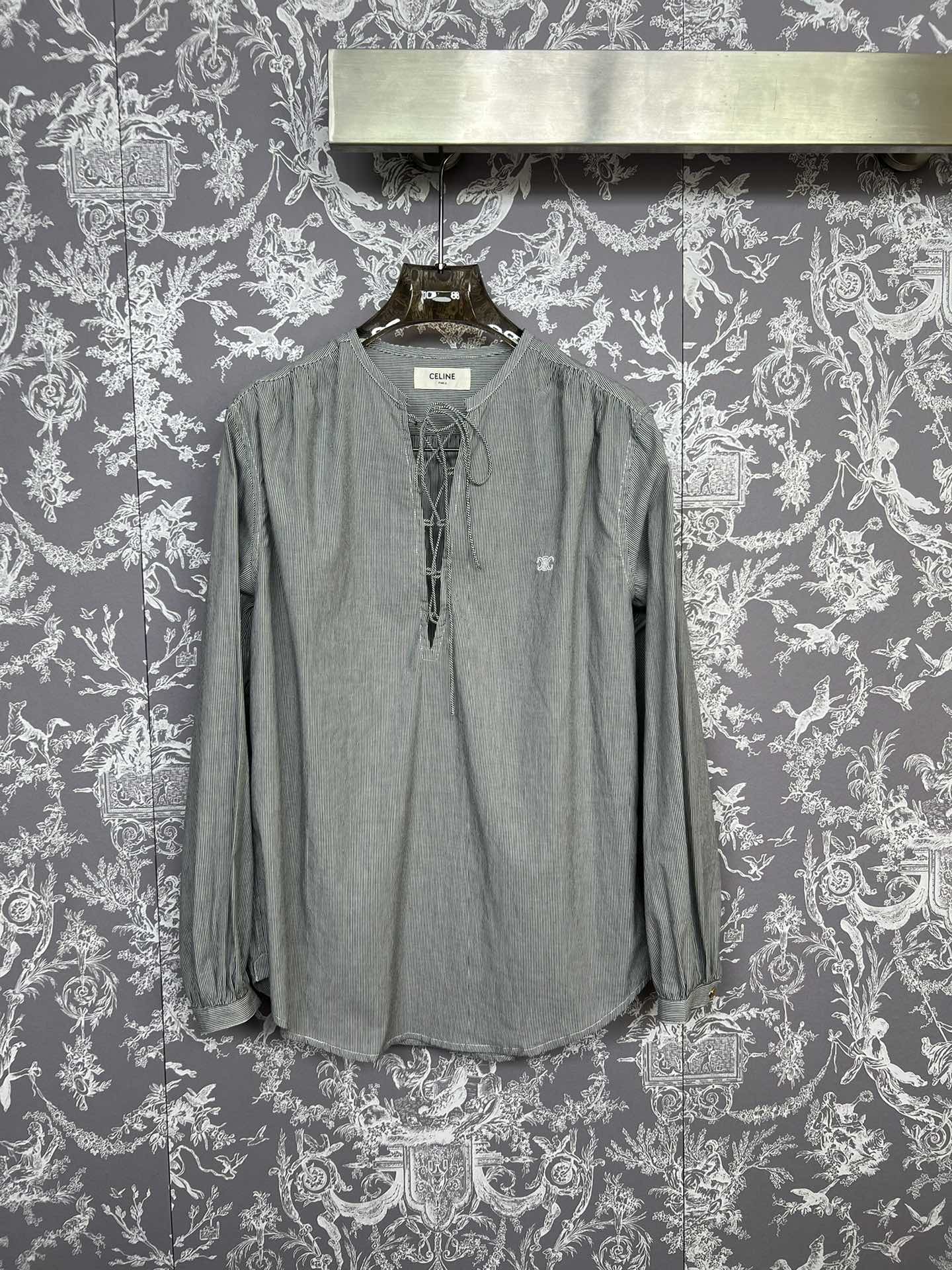 Celine Odzież Koszule i bluzki Hafty Bawełna Kolekcja letnia