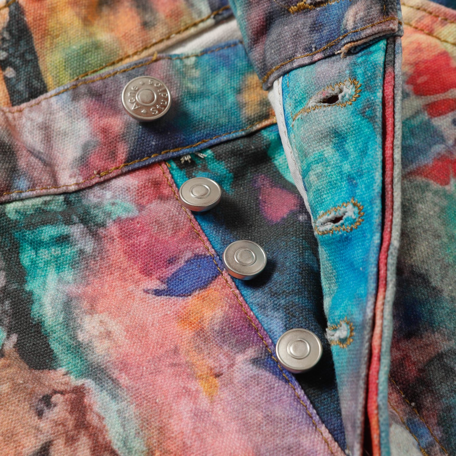 Acne Studios 3D Printed Rainbow-Painted Jeans in Various Sizes and Styles - 图片 4