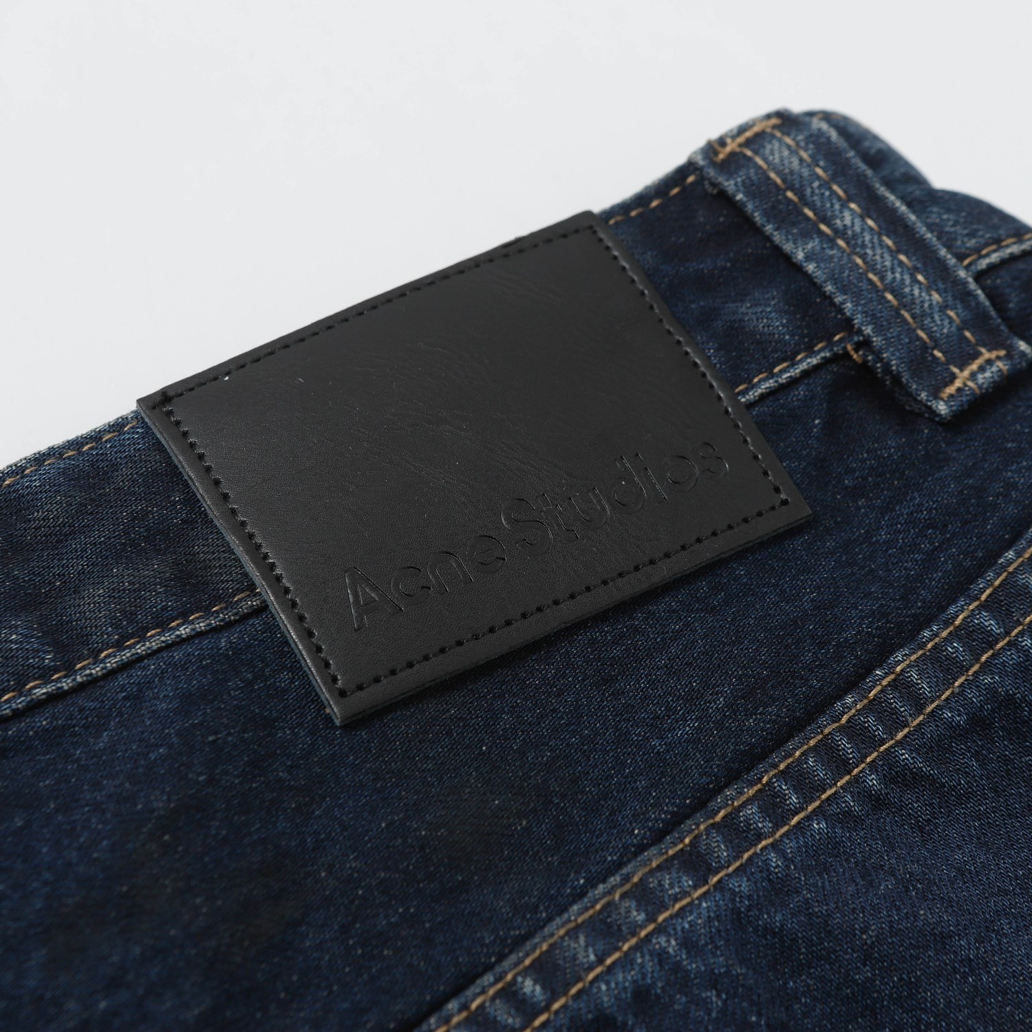 Acne Studios Willow Jeans: New Leather Pocket, Wide-Legged, Same-Sex, Sizes XS-L - 图片 6