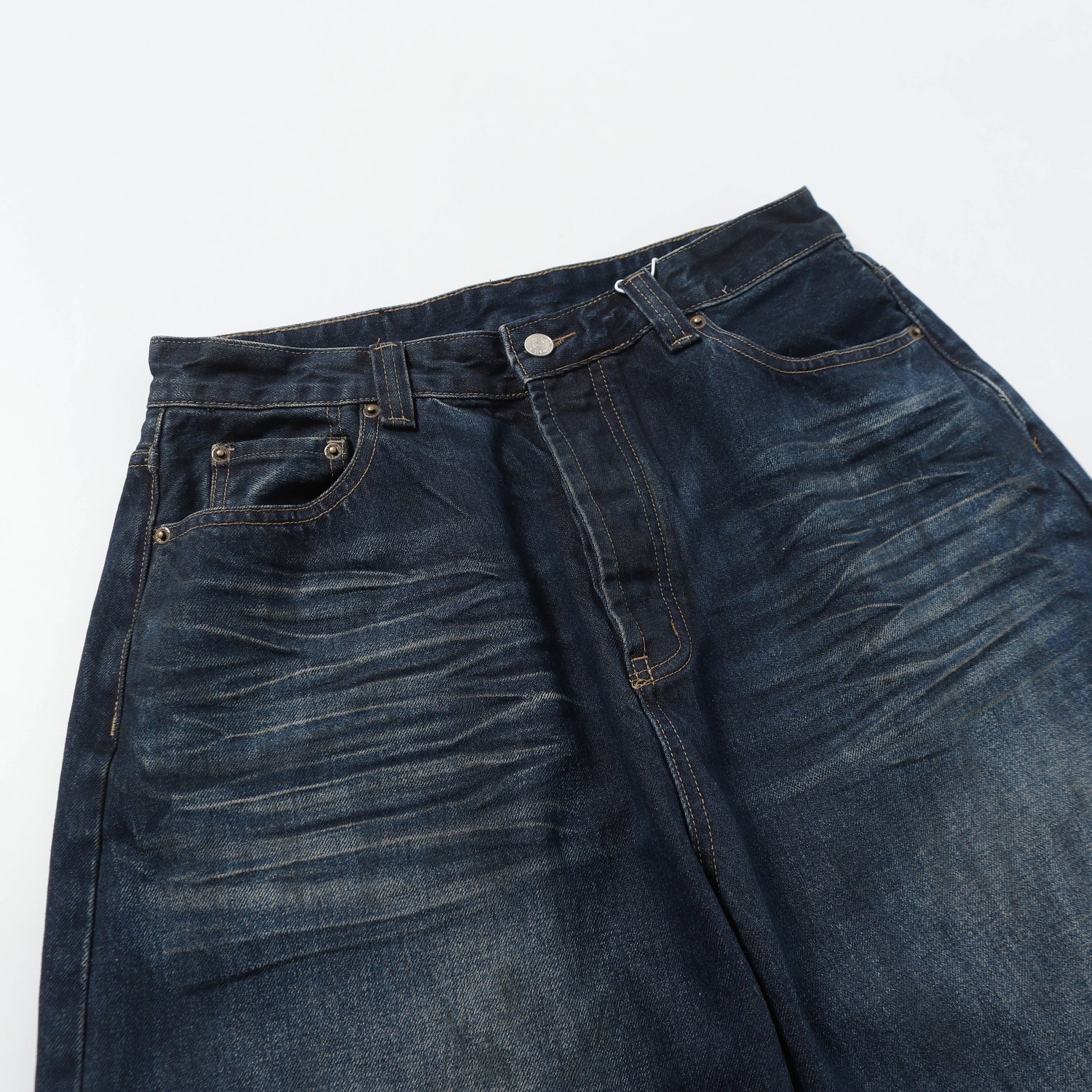 Acne Studios Willow Jeans: New Leather Pocket, Wide-Legged, Same-Sex, Sizes XS-L - 图片 3