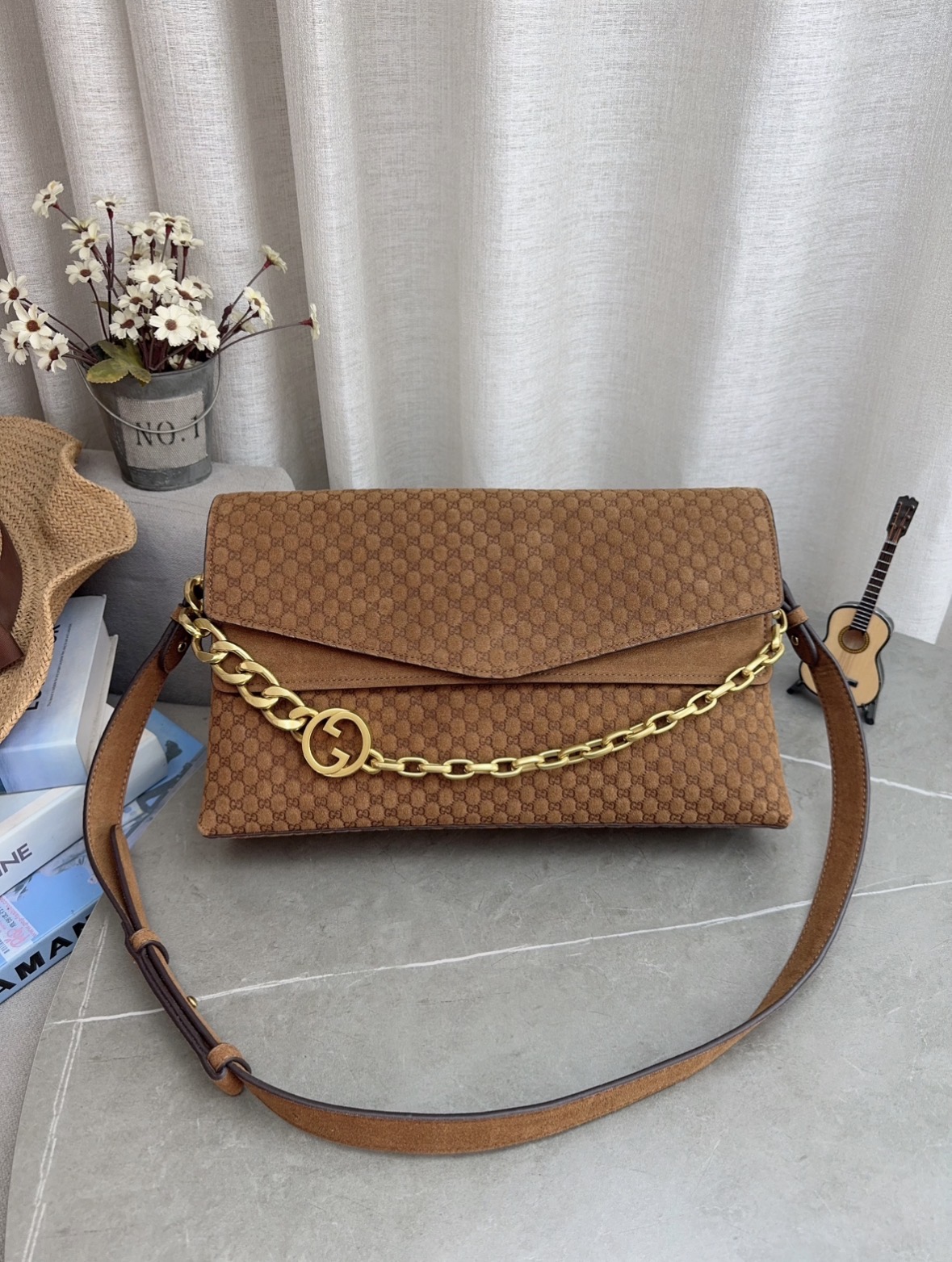 With Gift Box Packaging | "Gucci" Gucci Shoulder Bag Cool Shoulder Bag Gucci Crossbody Bag Gucci Gucci Cruise Classic Presbyopic Logo Leather Shoulder Bag Small Size Unisex Couple Style Ultra-high-definition Hardware Logo Logo, Smooth Zipper, Super Smooth Oil Edges, Exquisite Workmanship, Every Detail Is In Place A Must-have. Large Size 36 23cm P315