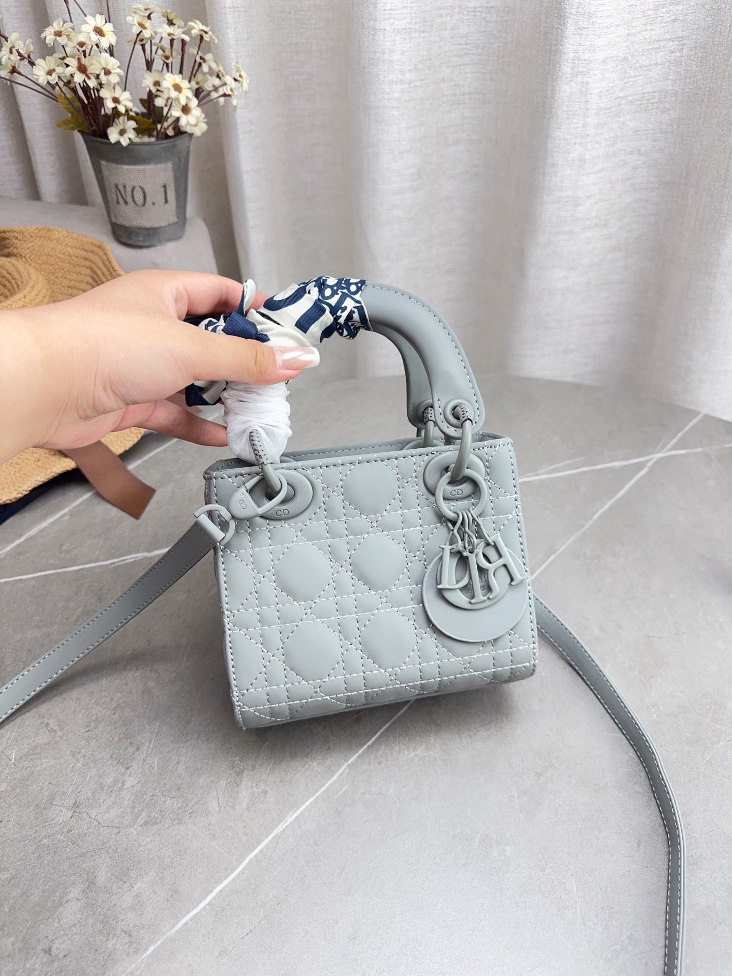 Dior-veske Leveres med sammenleggbar gaveeske (to skulderstropper) — photo 4