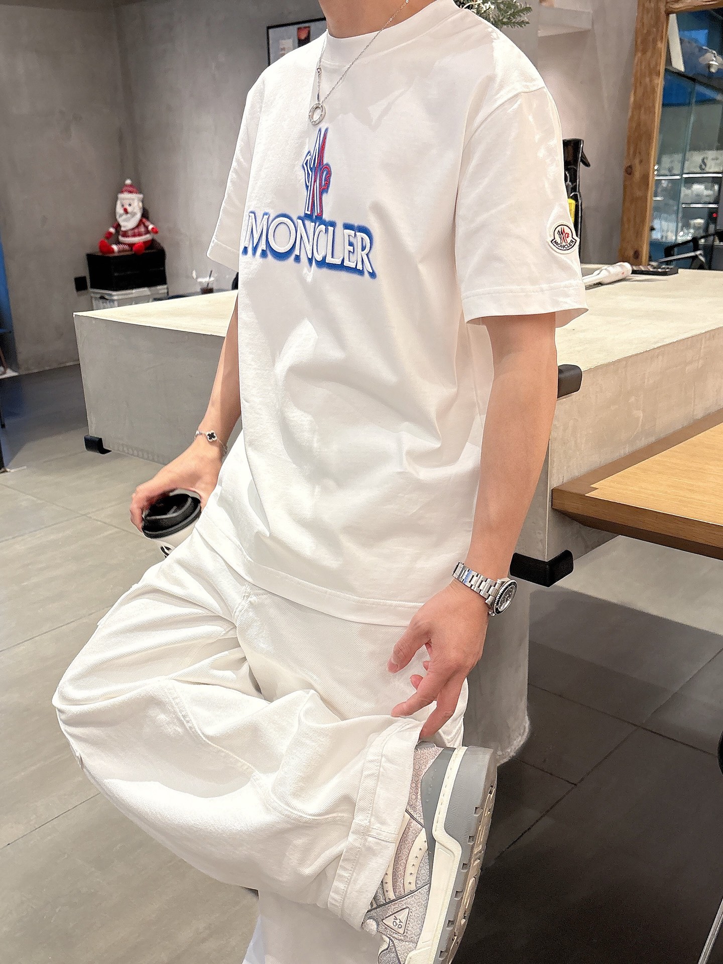 Moncler Summer T-Shirt: Unique Spray Paint & Embroidery, Unisex Style 9 i1742580943201 4690 0 10