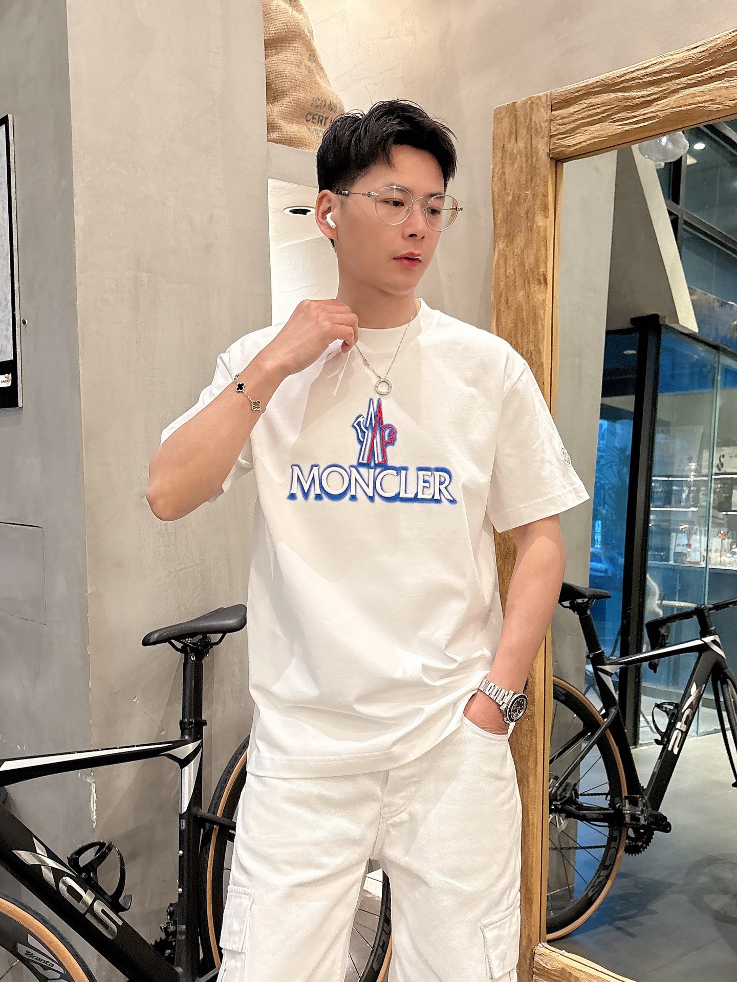 Moncler Summer T-Shirt: Unique Spray Paint & Embroidery, Unisex Style 3 i1742580946544 6842 0 1