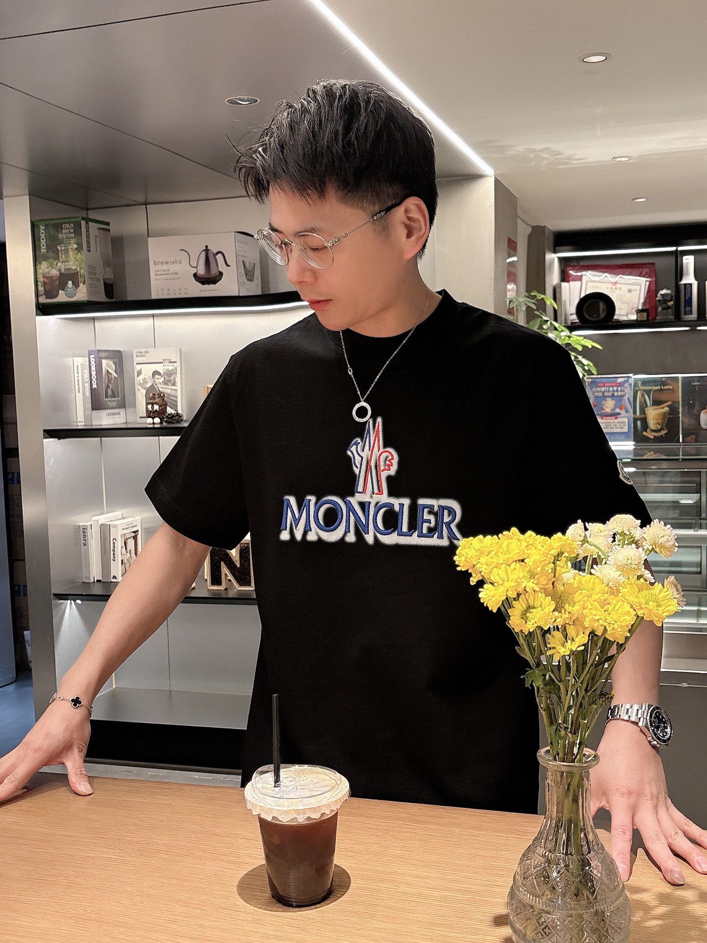 Moncler Summer T-Shirt: Unique Spray Paint & Embroidery, Unisex Style 3 i1742581024680 1692 0 1