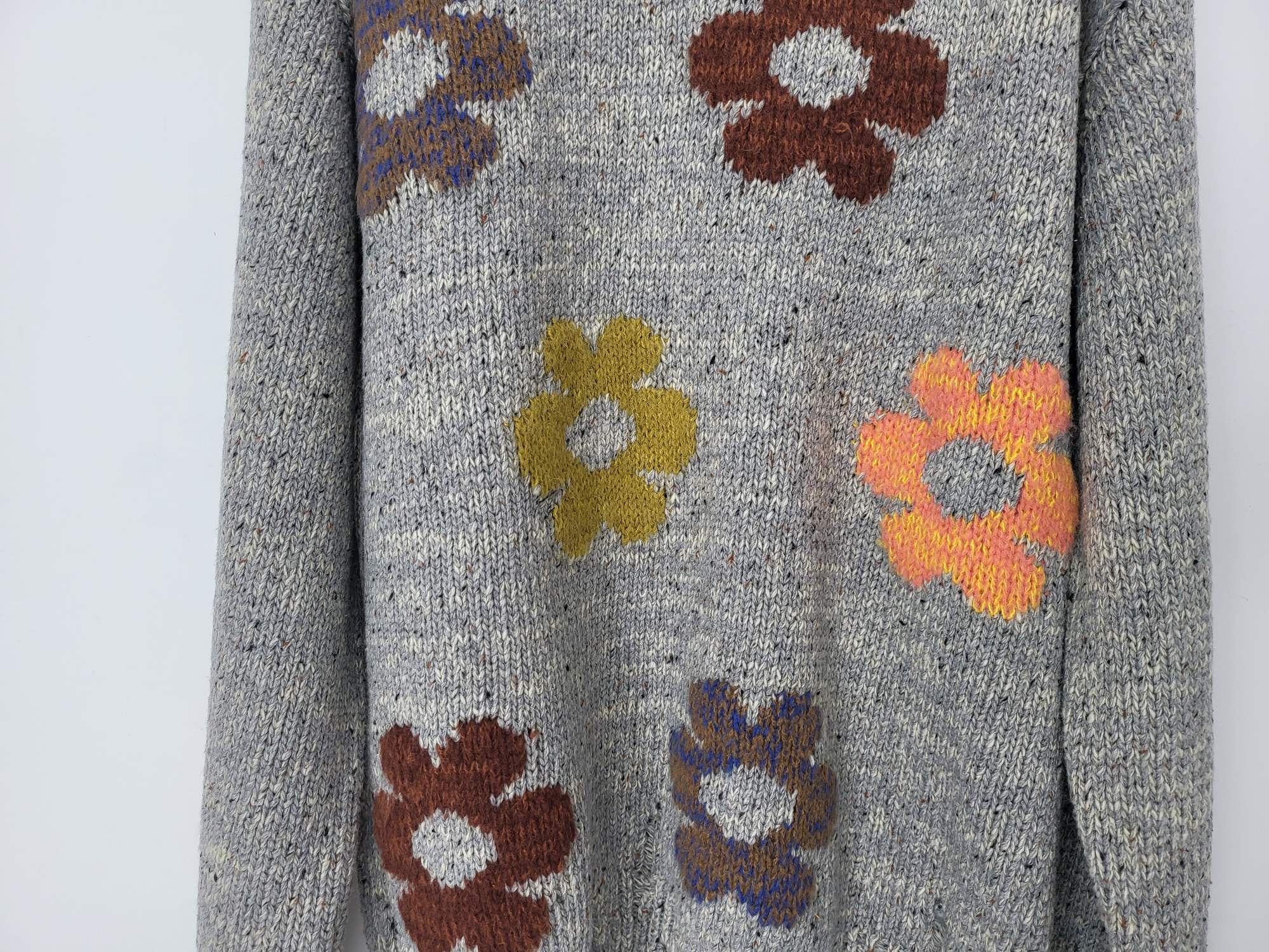 아크네스튜디오 꽃무늬 남성 니트 23FW 상세 이미지 4
