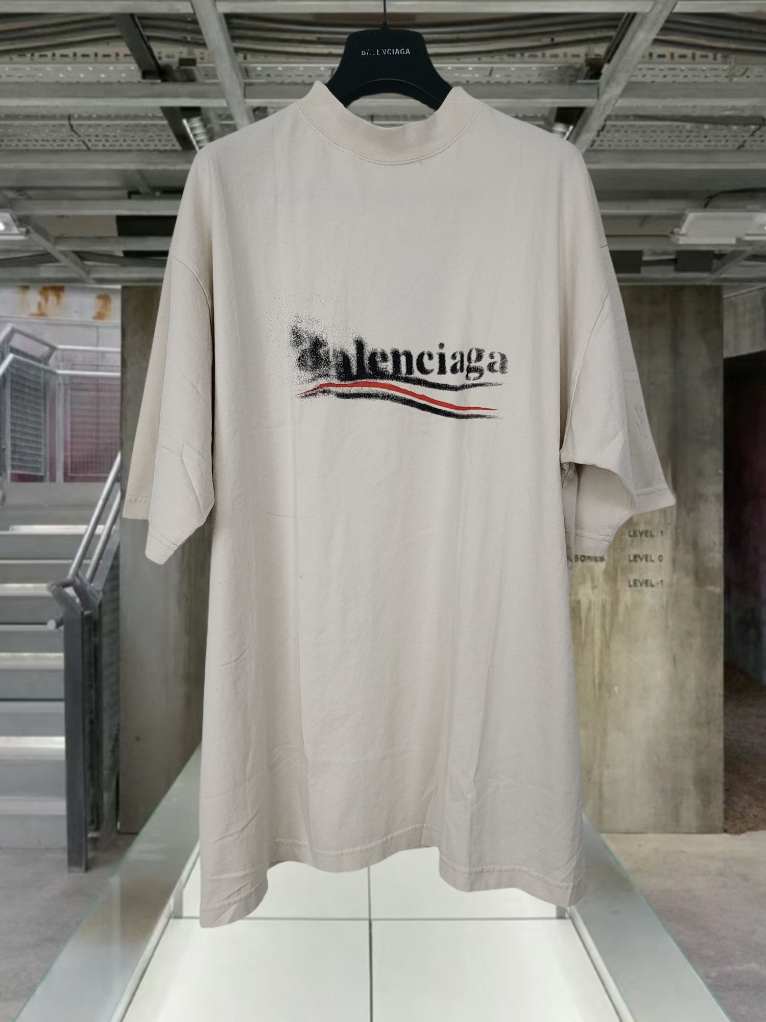 발렌시아가 2024SS 프린트 코튼 오버핏 반팔 티셔츠 830 Balenciaga T Shirt