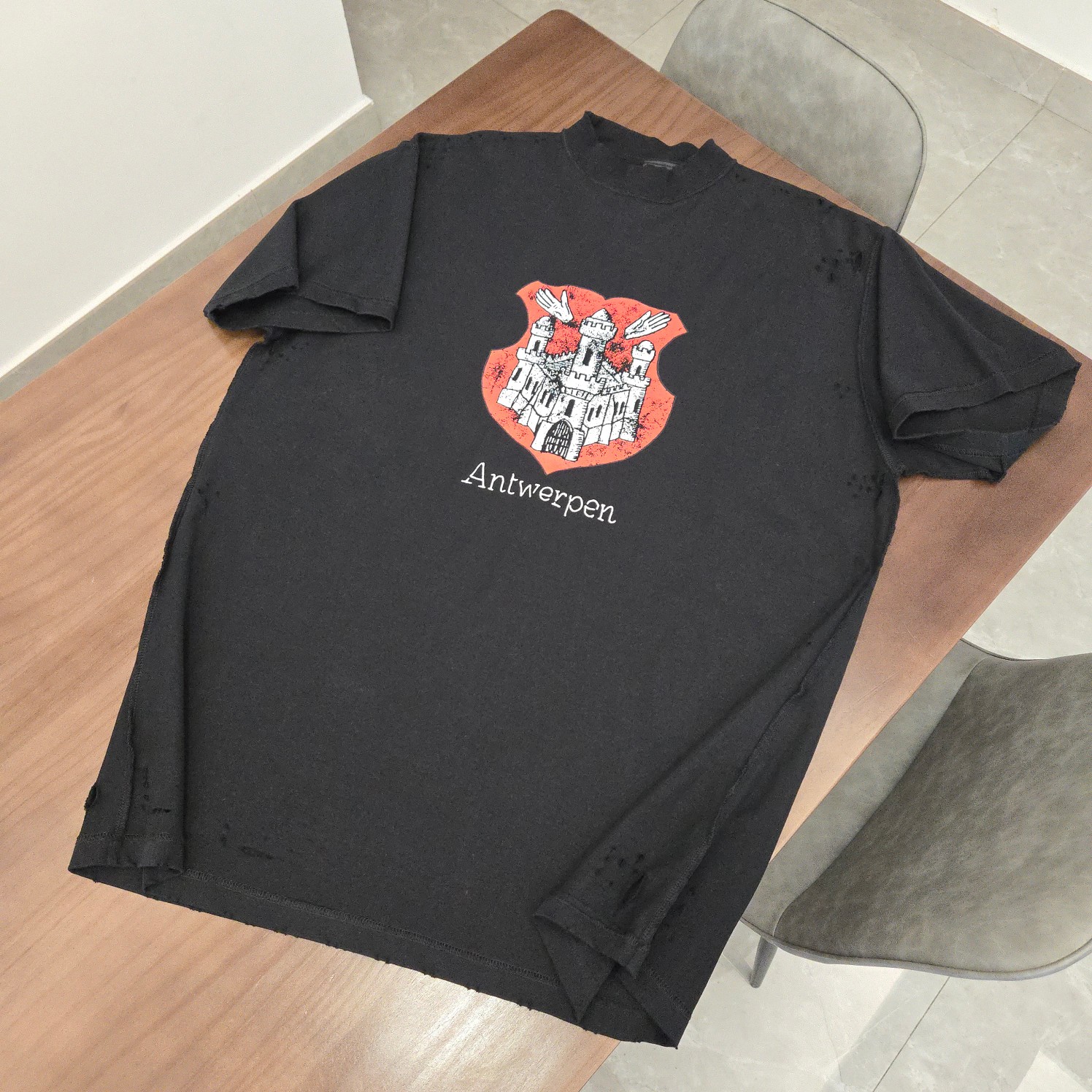 발렌시아가 2024SS 프린트 코튼 반팔 티셔츠 841 Balenciaga T Shirt