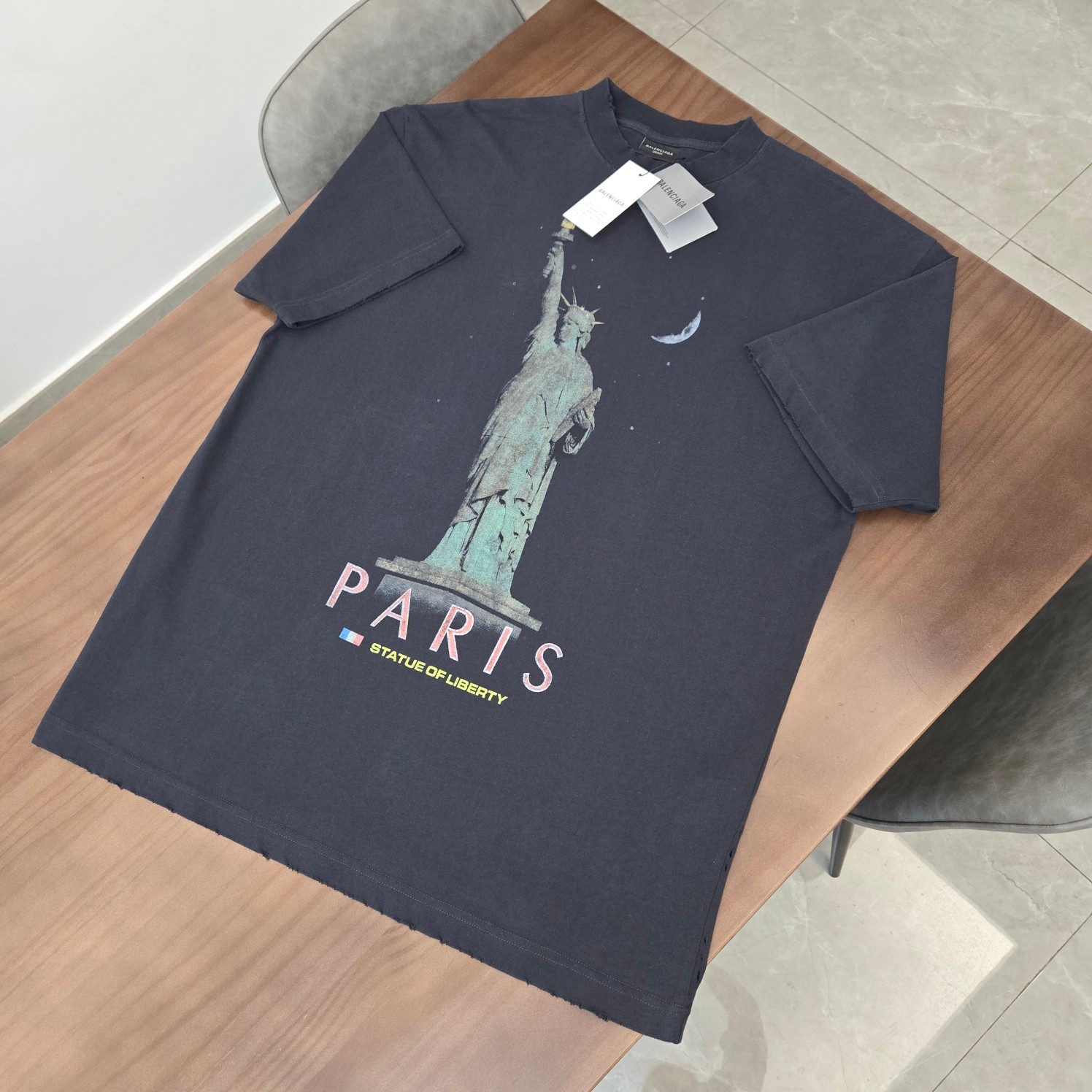 발렌시아가 프린트 반팔 티셔츠 962 Balenciaga T Shirt