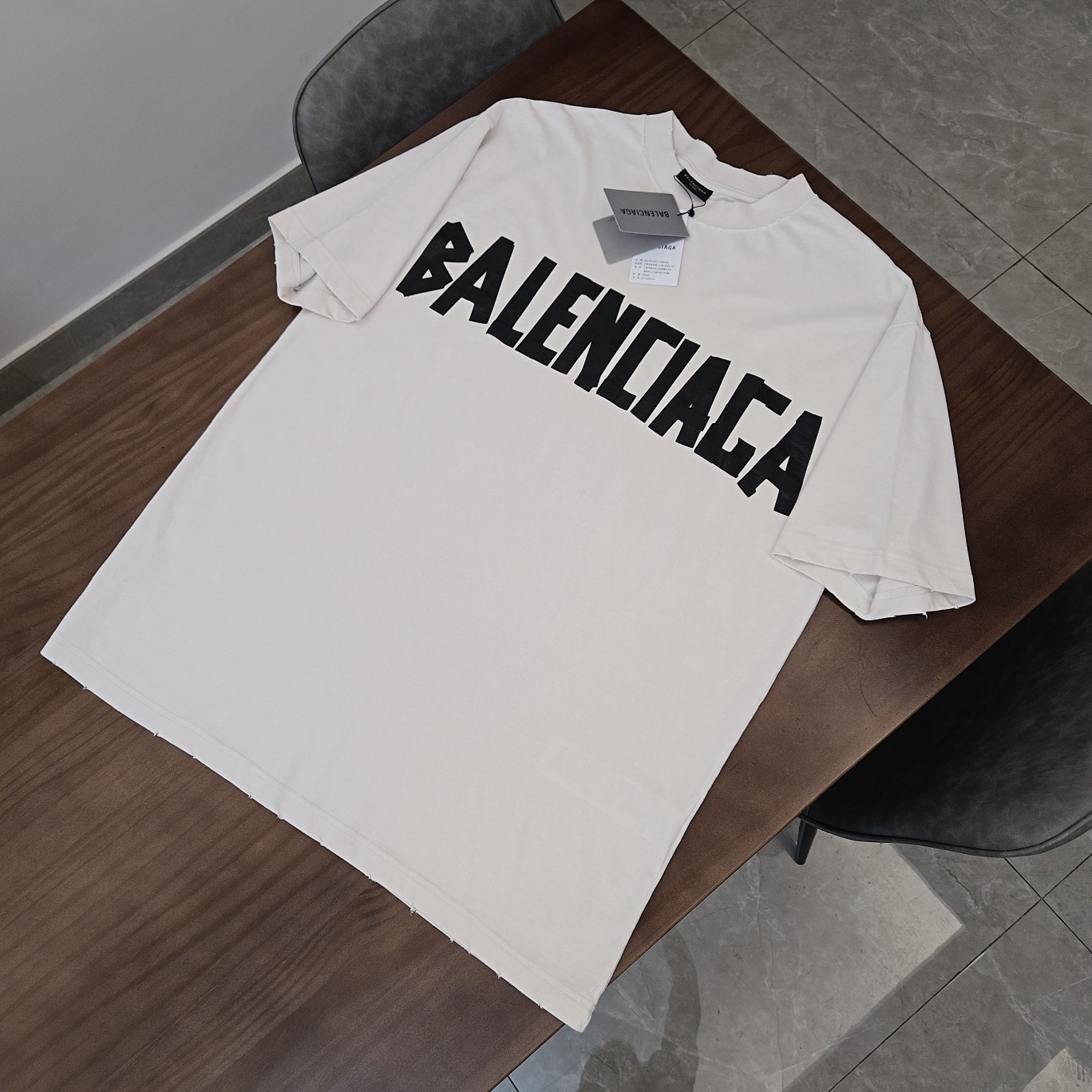 발렌시아가 프린트 반팔 티셔츠 963 Balenciaga T Shirt