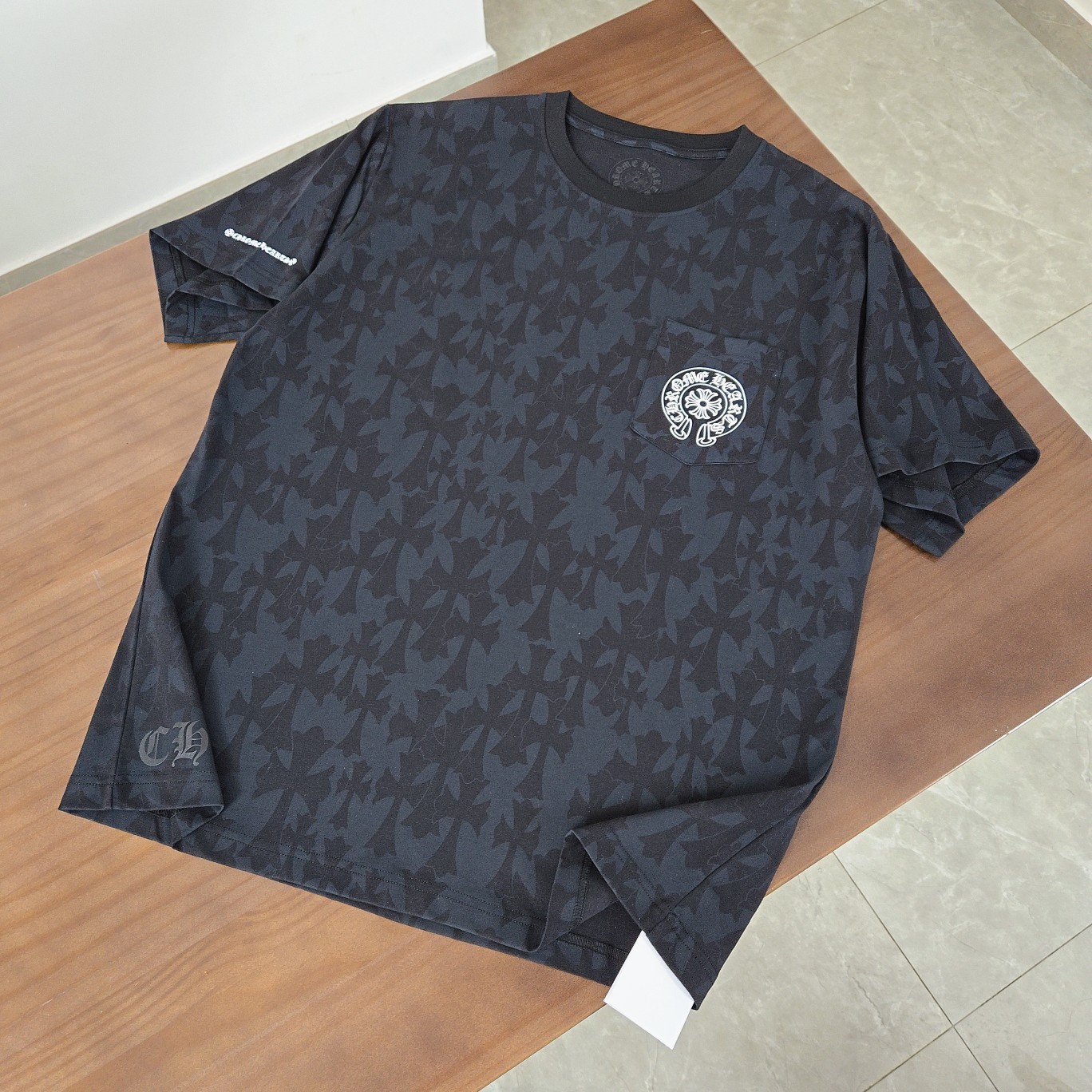 크롬하츠 모노그램 프린트 반팔 티셔츠 865 Chrome Hearts T Shirt