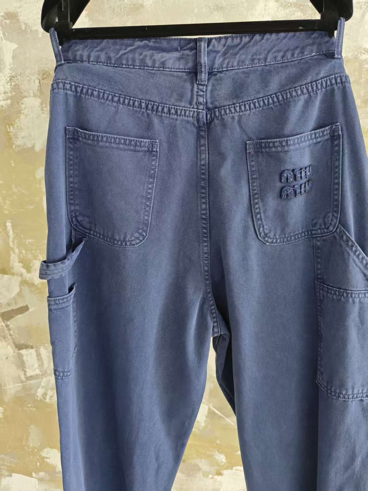 미우미우 로깅 남성 바지 25SS 상세 이미지 6