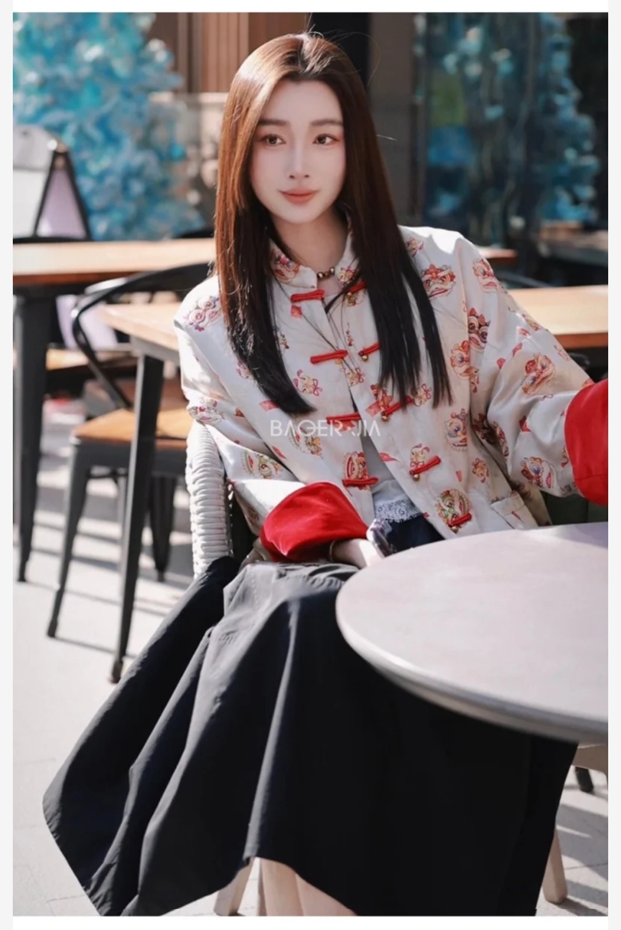 P782 High-end Quality Women ‘ s Cloe It’s the same double-skirt, white spot, black spot - 图片 8