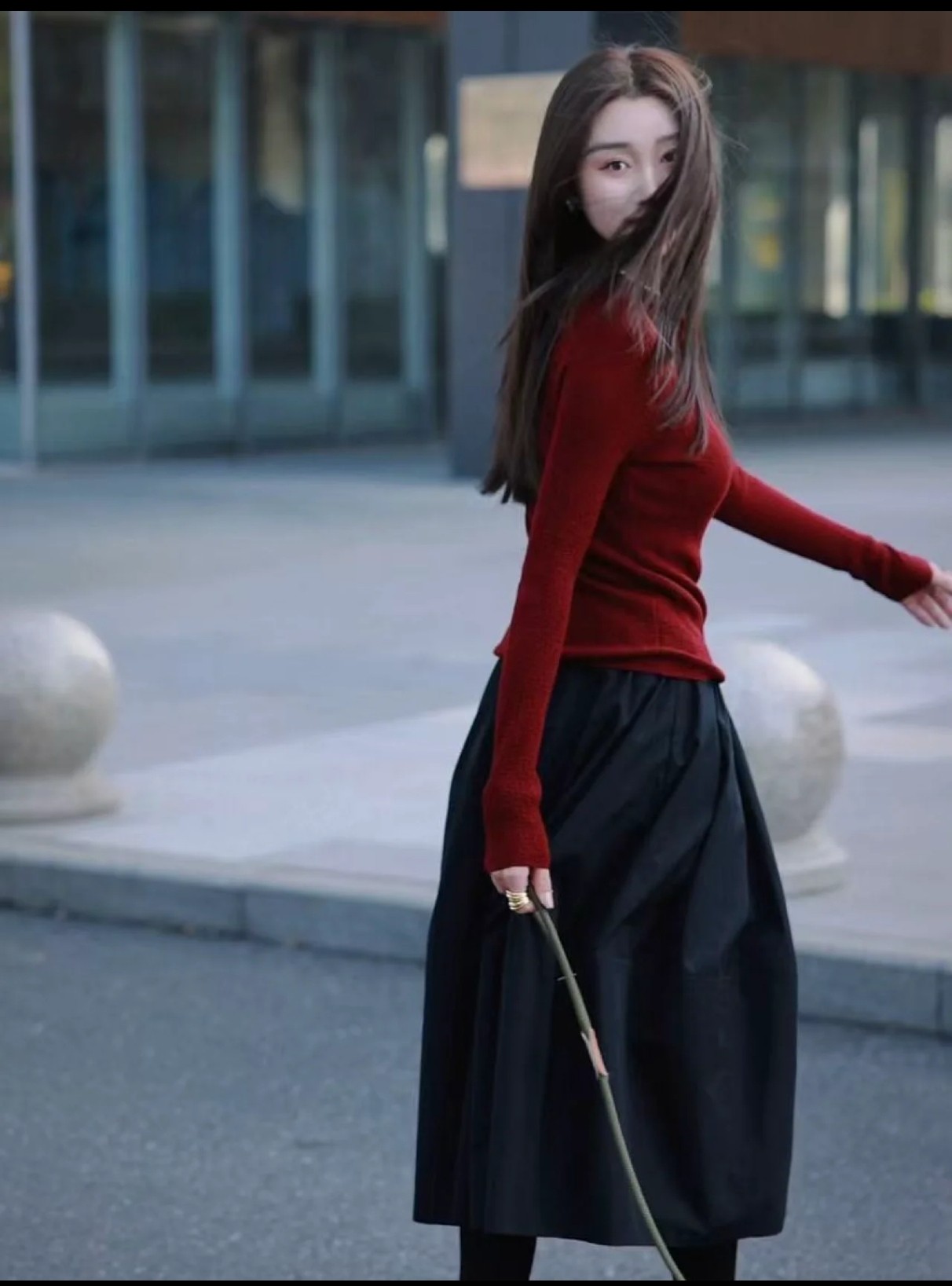 P782 High-end Quality Women ‘ s Cloe It’s the same double-skirt, white spot, black spot - 图片 6