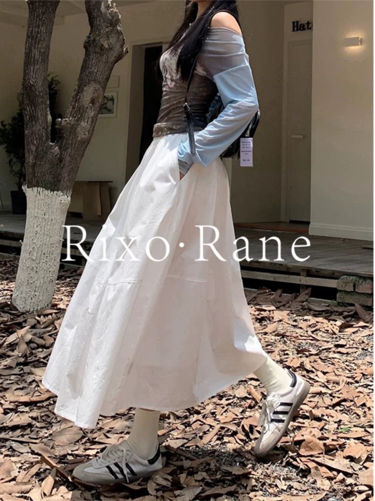 P782 High-end Quality Women ‘ s Cloe It’s the same double-skirt, white spot, black spot - 图片 3