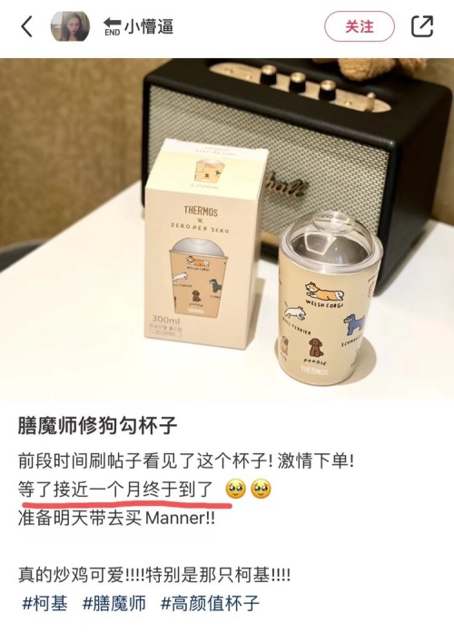 Thermos x Zero Per Zero Dog Tumbler 300ml - Cute Puppy Design, Insulated 1 Thermos x Zero Per Zero Dog Tumbler 300ml - Cute Puppy Design, Insulated