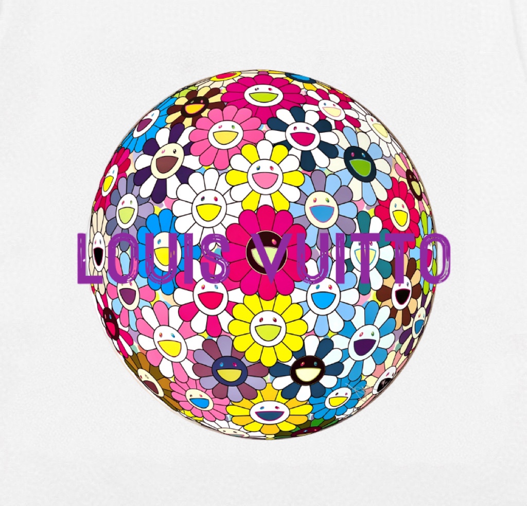 Louis Vuitton/路易威登 地球太阳花短袖T恤黑色 白色-Chinese UA Cheap High Quatity Brand Clothes Bags handbags Sneakers wholesale wholesaler seller from China Factory suppliers Fashion Clothing Shoes best Quality Beautiful Price Louis Vuitton/路易威登 地球太阳花短袖T恤黑色 白色