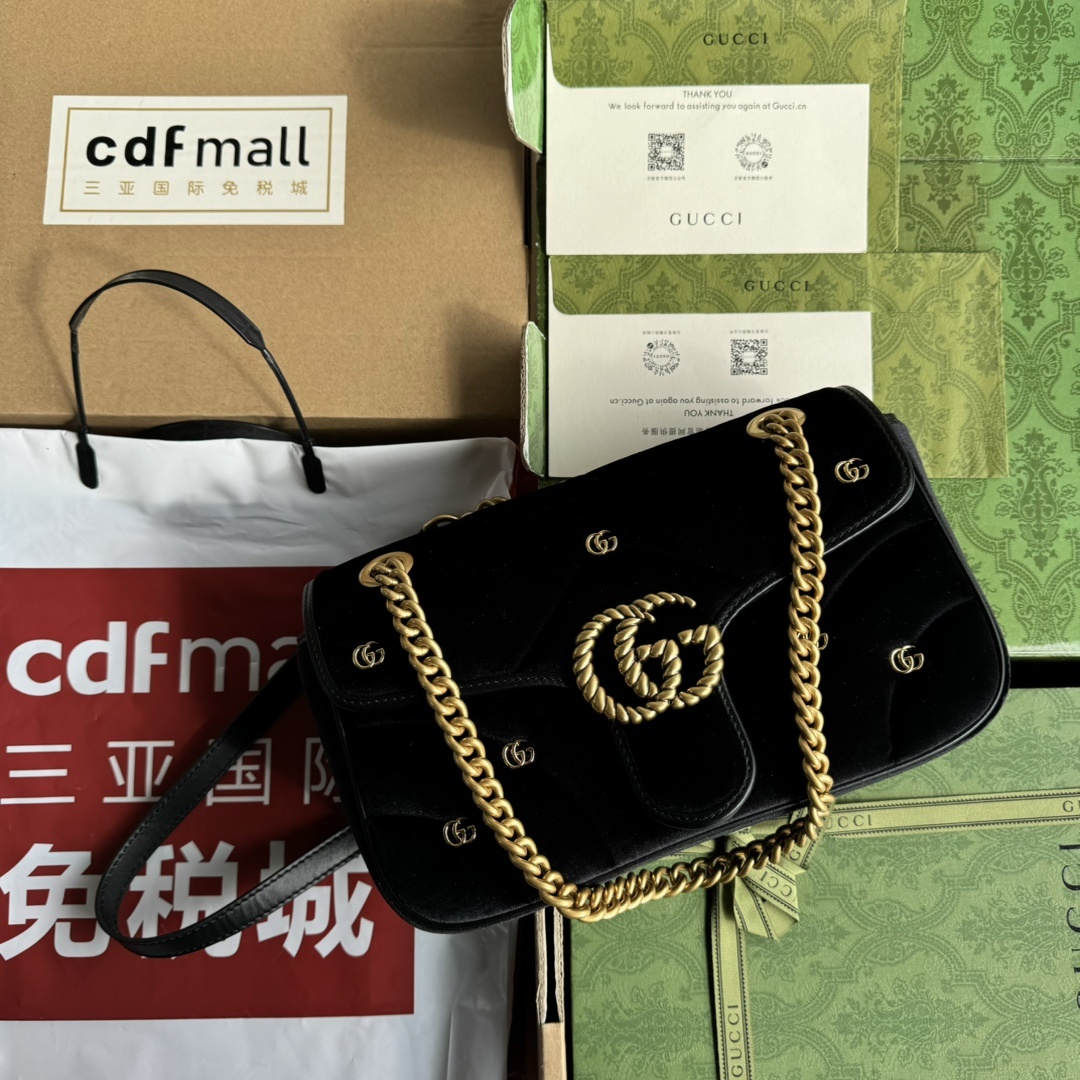 配置专柜包装GGMarmont系列迷你肩背包款号446744FACK21000这款GGMarmont系列