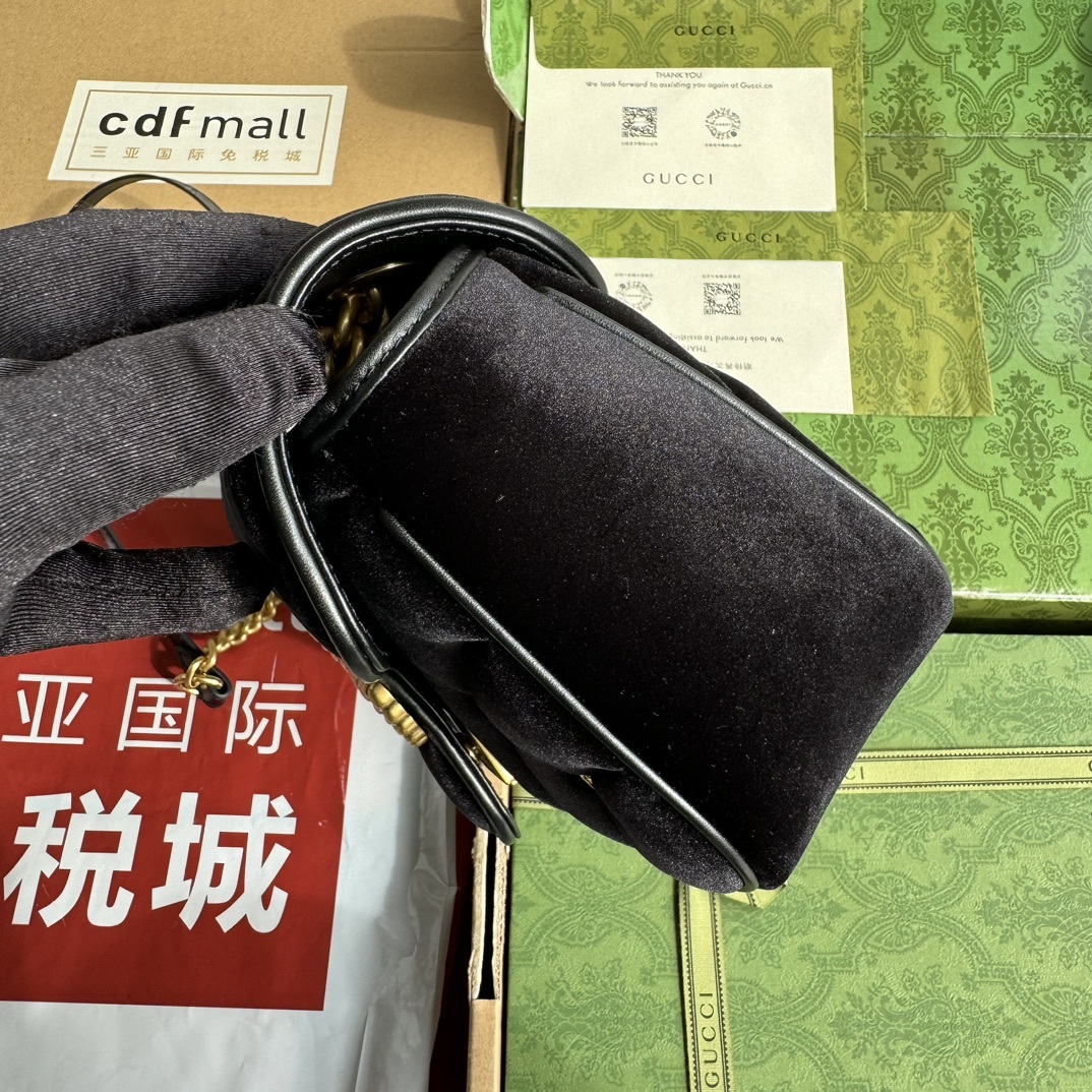 配置专柜包装GGMarmont系列迷你肩背包款号446744FACK21000这款GGMarmont系列