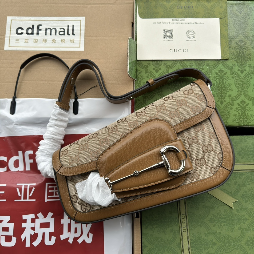 配置专柜包装GucciHorsebit1955系列小号肩背包款号764155FACX6值此经典马衔扣造型