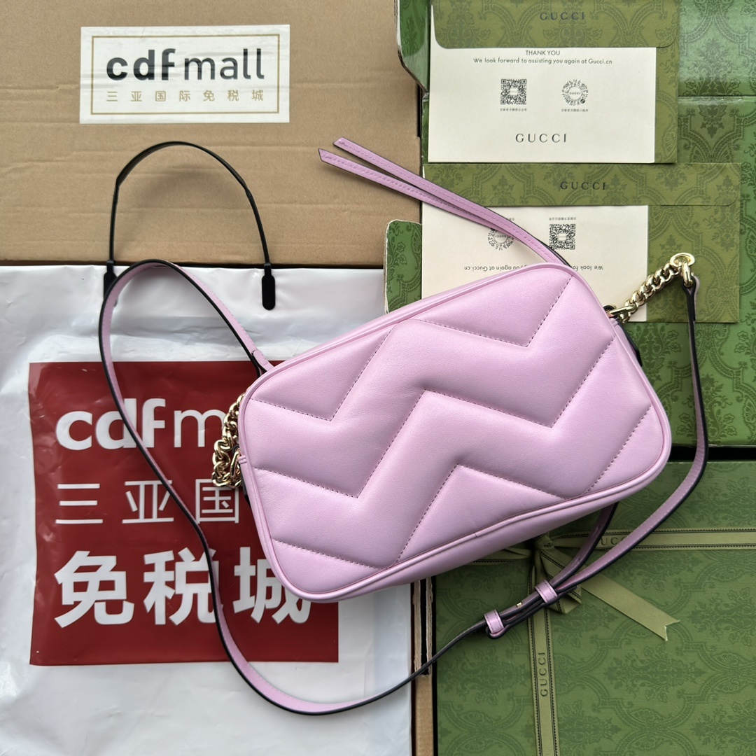 配置专柜包装GGMarmont系列小号肩背包447632AAC2V4923Gucci备受喜爱的手袋系列以