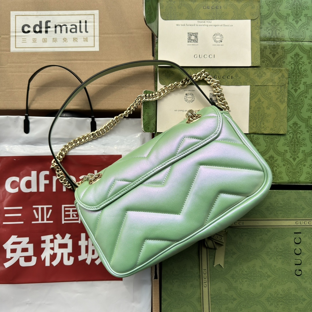 配置专柜包装GGMarmont系列小号肩背包443497AAC2U4923Gucci备受喜爱的手袋系列以