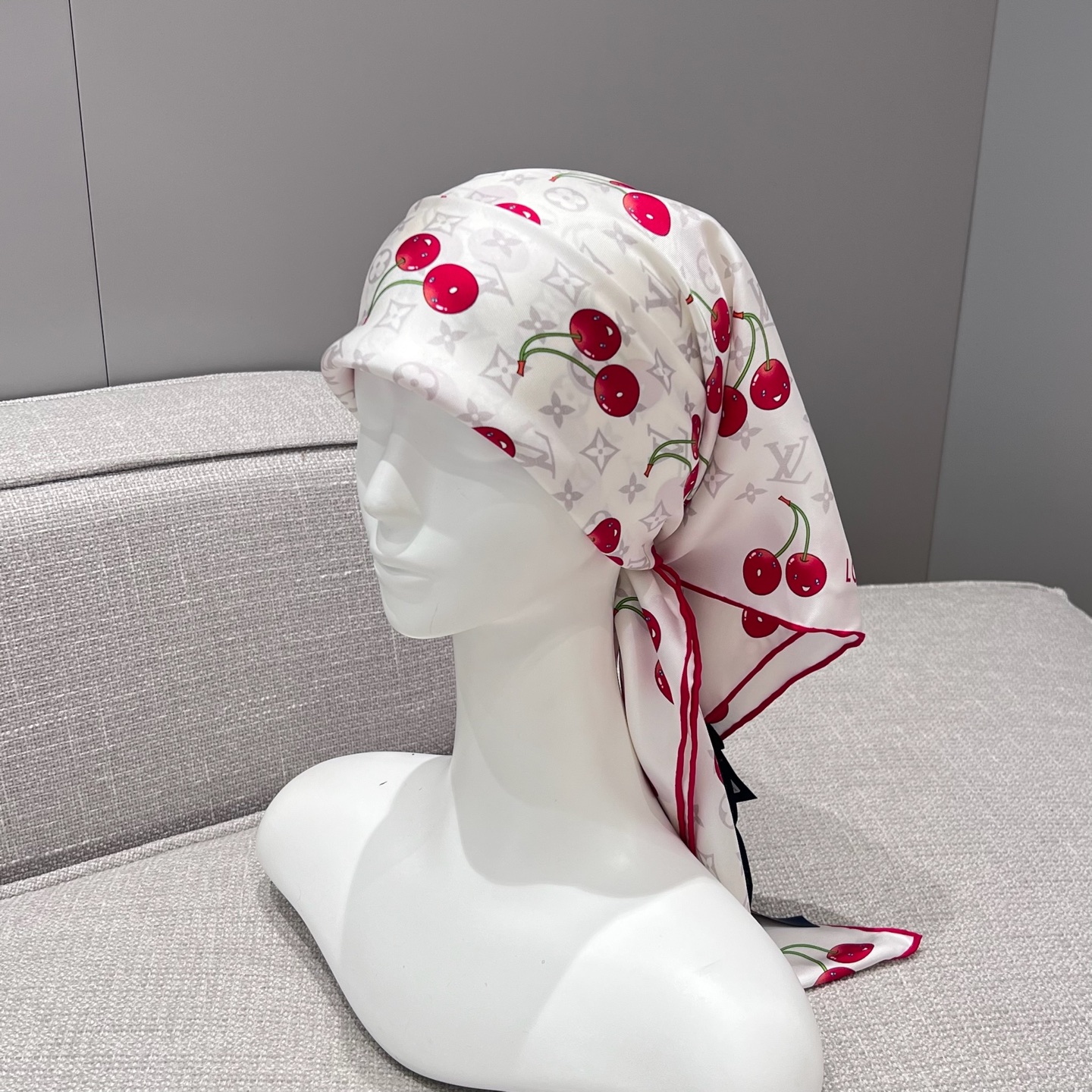 Louis Vuitton Cherry Monogram Silk Square Scarf - Limited Edition 3 i1749967190806 2486 0 1