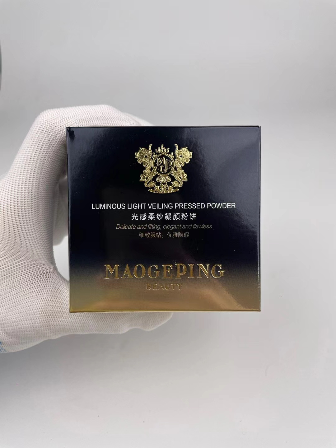 42. Maogeping Little Gold Fan Powder Foundation 11.5g 🔜 1:1 quality❗2⃣ styles: 801#, 802#. 【New product】Genuine Maogep…