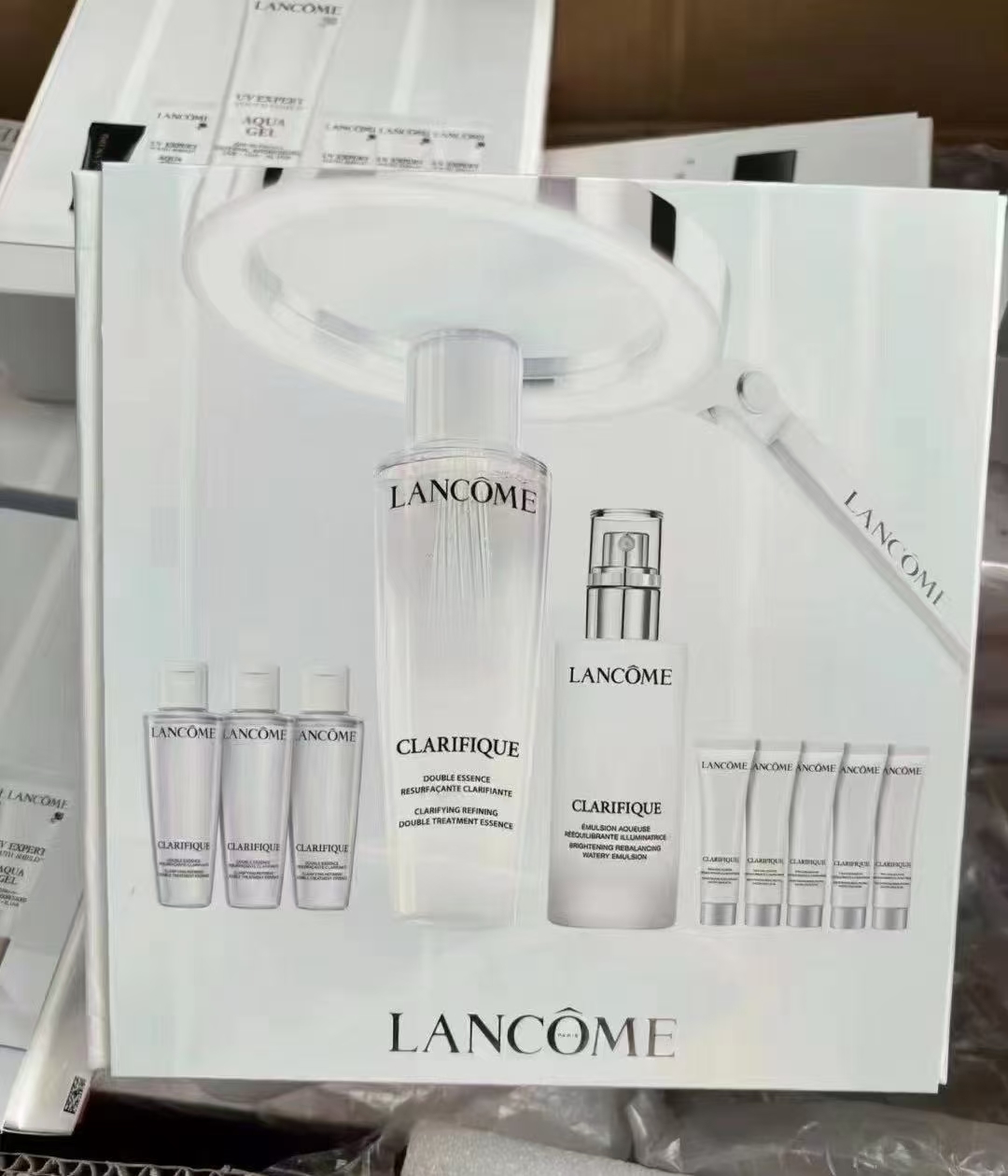 210. Estuche Lancôme Clarifique agua y leche 2+8 🔜 Versión Mingtong. Alta calidad❗🇫🇷LANCOME/Estuche Lancôme Clarifiq…