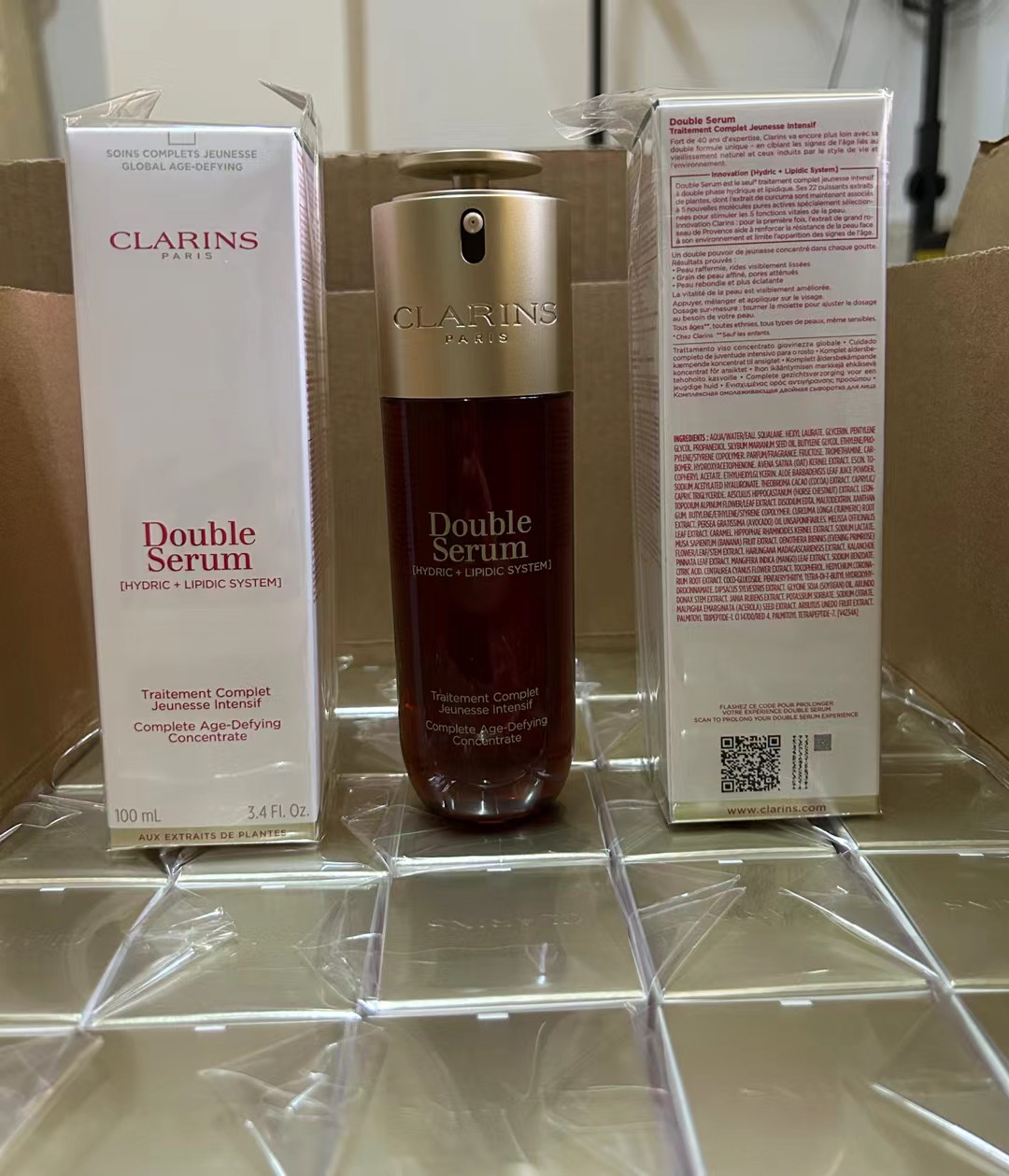 90. Clarins Double Serum 9th Generation 100ml/Mingtong Version 🔜 Mingtong Version. High Quality❗️🇫🇷Clarins 娇韵诗 9th G…
