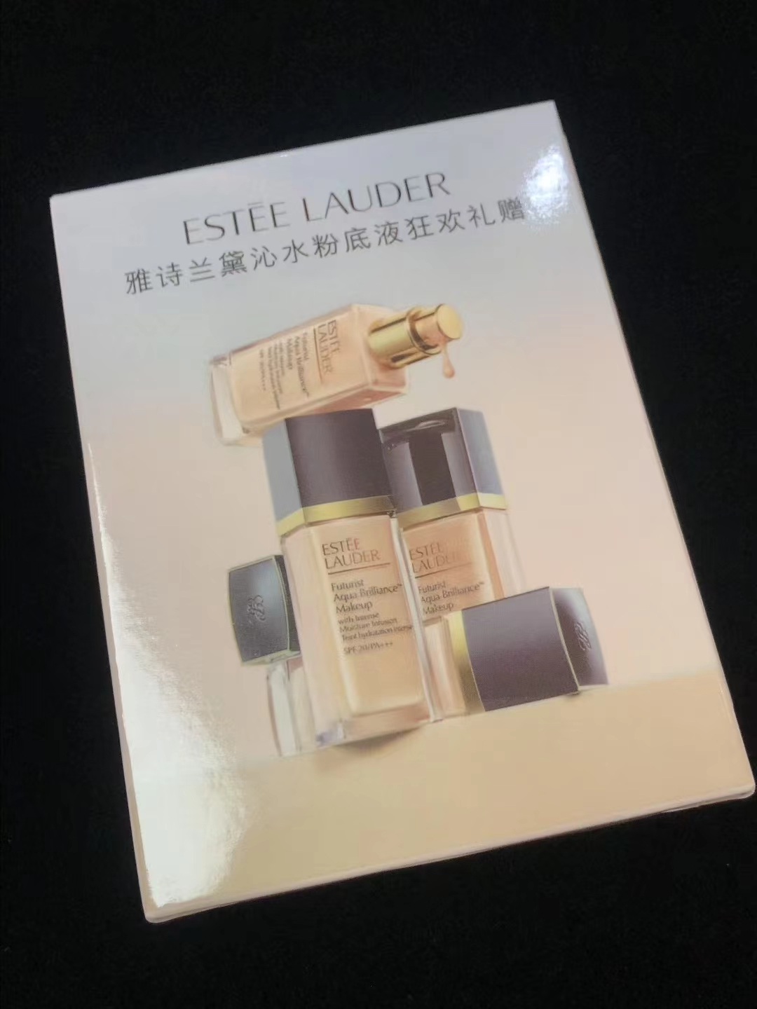 35. Estee Lauder Aqua Brilliance Foundation Duo Set / deluxe sample 🔜 alta calidad❗🇺🇸Estee Lauder / nuevo Estee Laud…