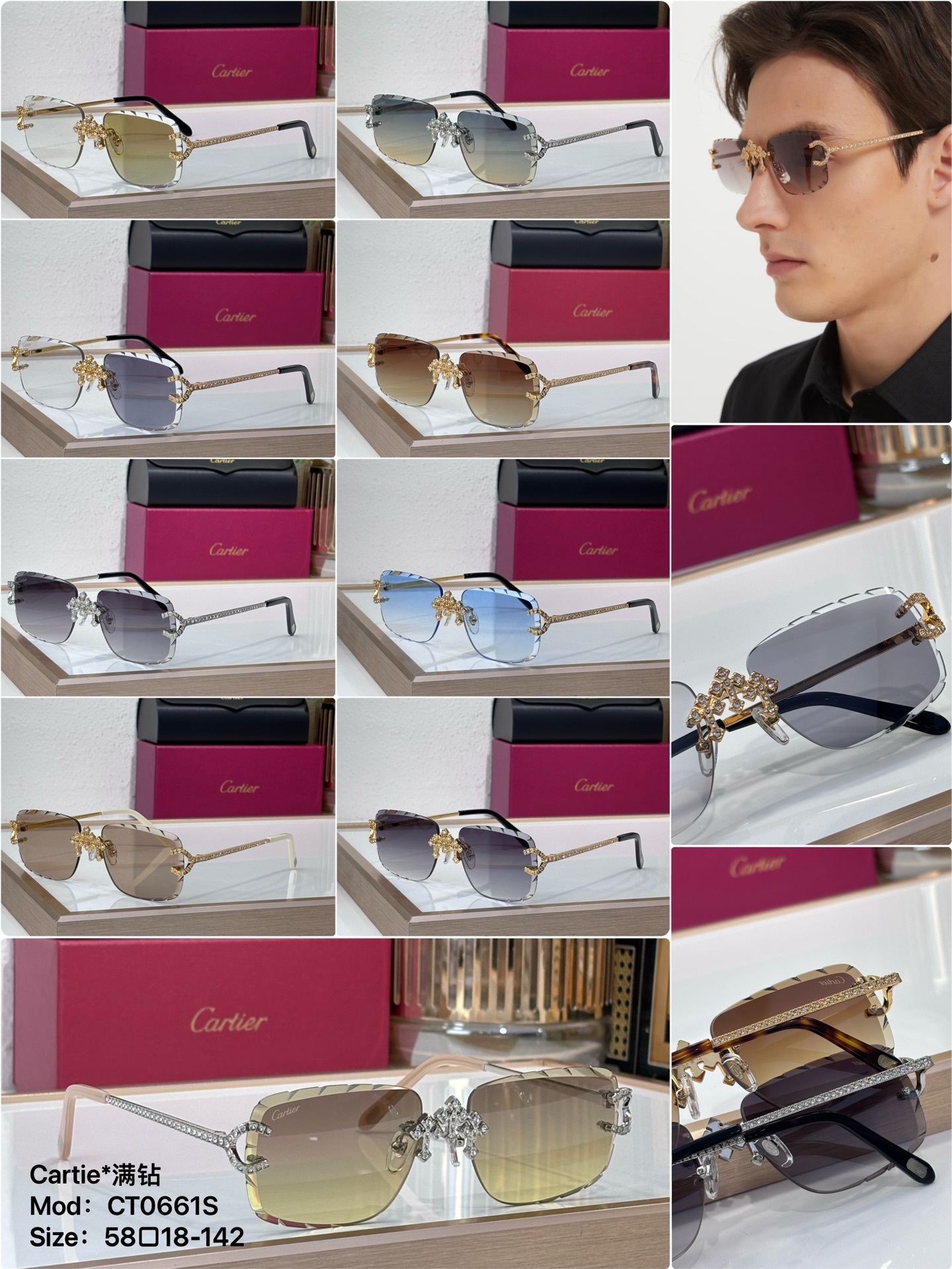 Cartie* lleno de diamantes Mod: CT0661S