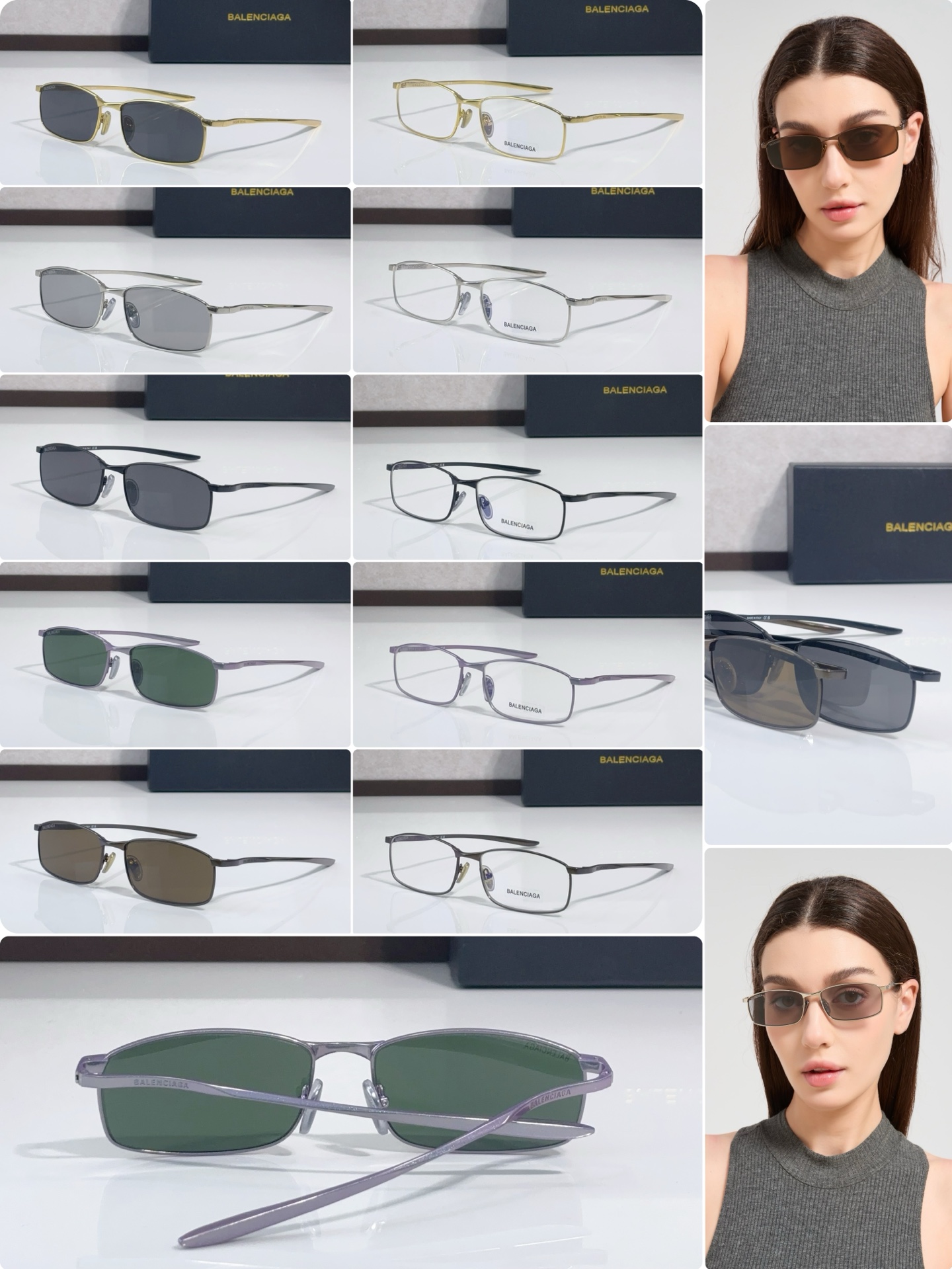 Balenciag* MOD：BB0493S Size：61口17 140