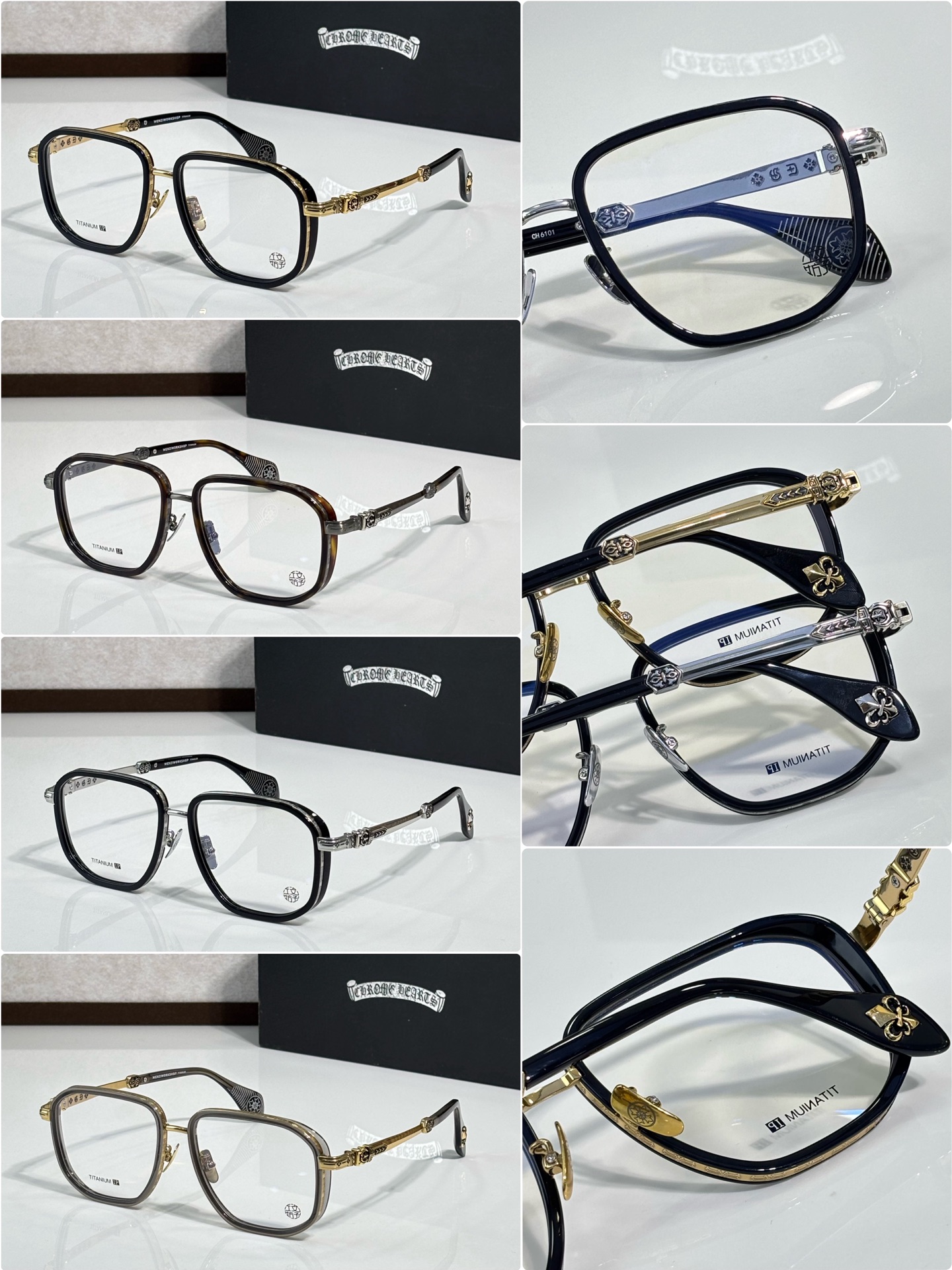 CHROME HEART* MODEL:CH6101 SIZE: 58口17-155