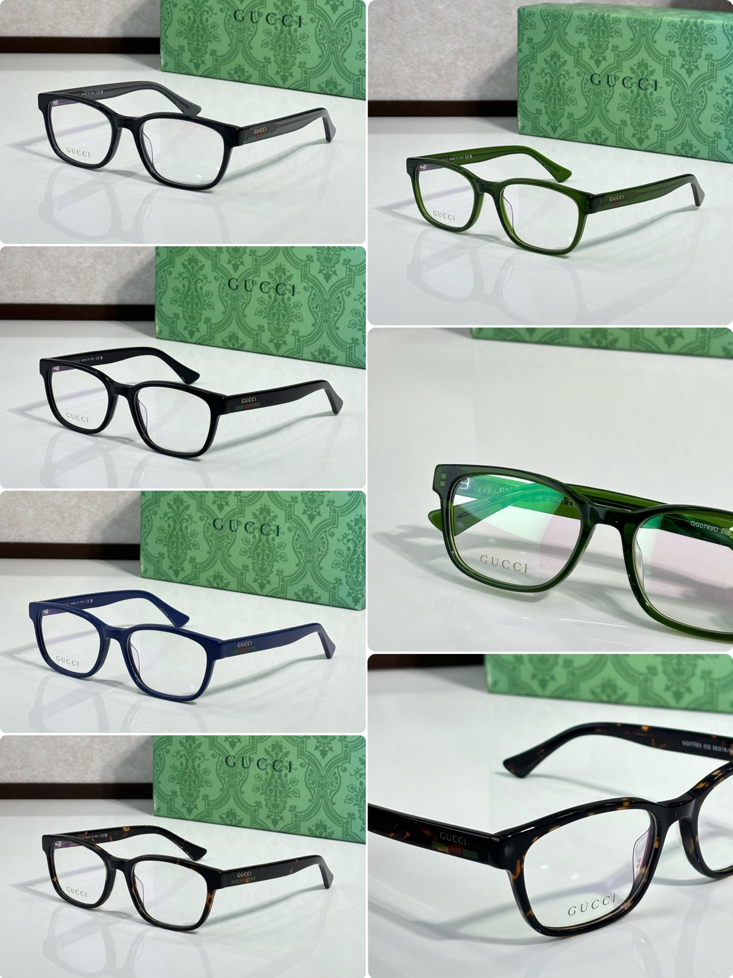 GUCC* MODEL: GG0749O SIZE: 55口18-145