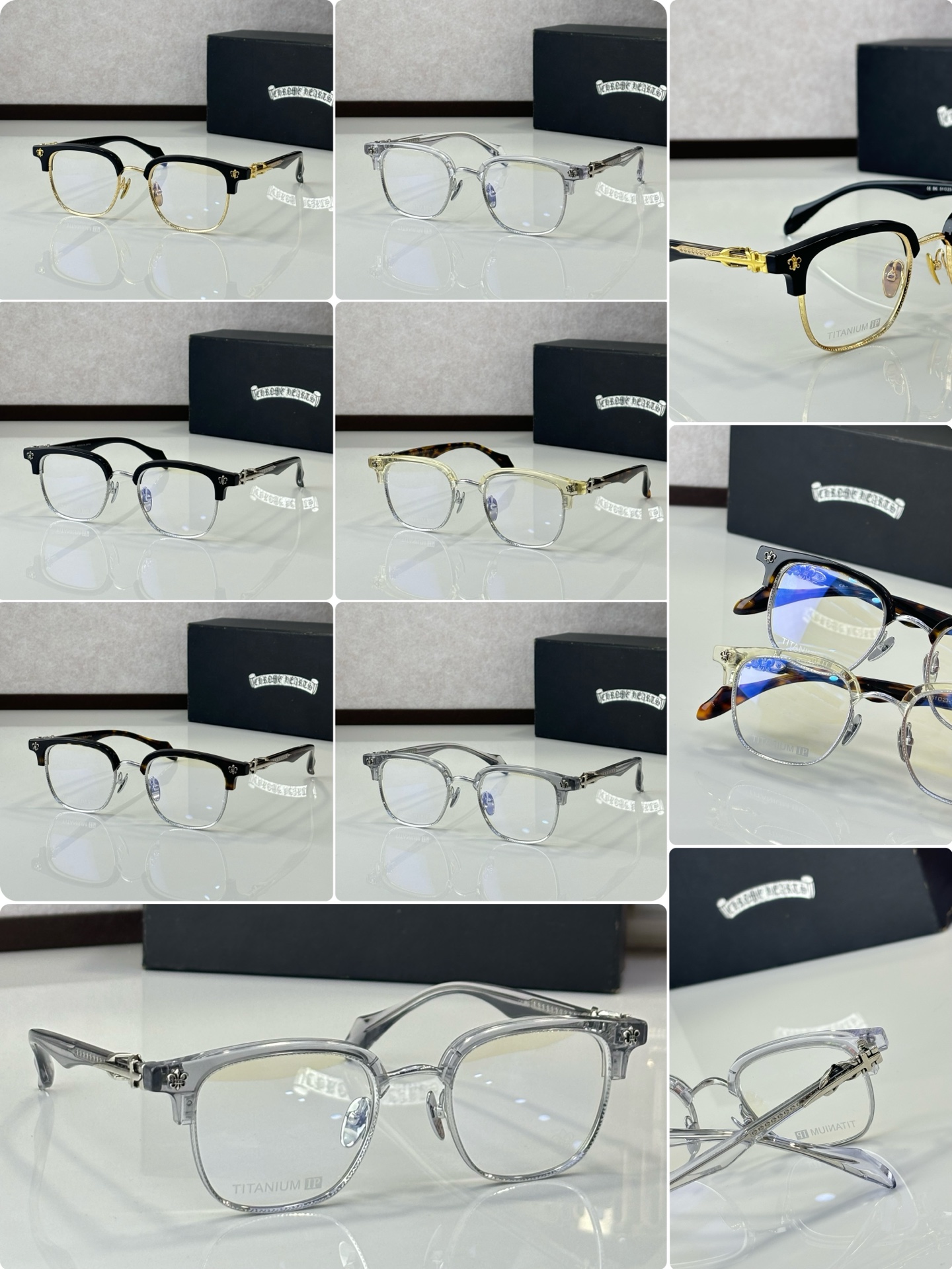 CHROME HEART* titanio MODEL:CH8341 SIZE: 51口23-156