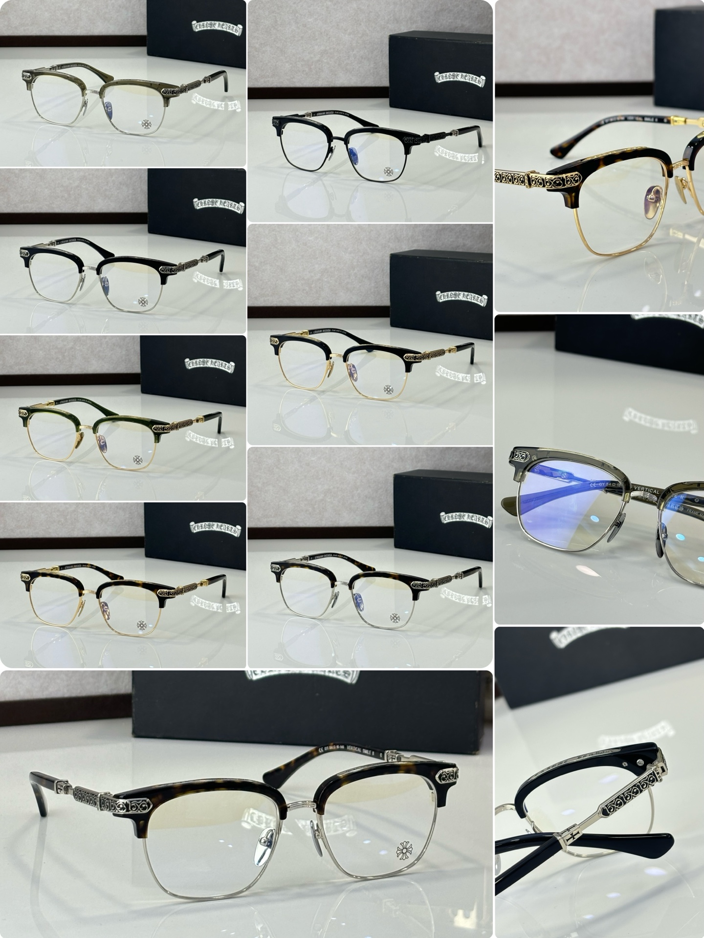 CHROME HEART* titanio MODEL：VERTICAL SMILE SIZE：54口18-146