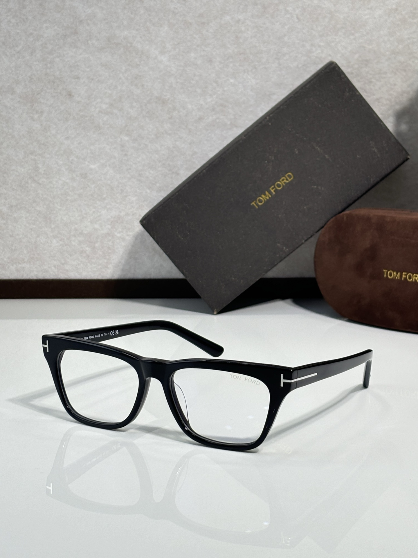 TOM FORD Acetate Rectangular Eyeglasses
