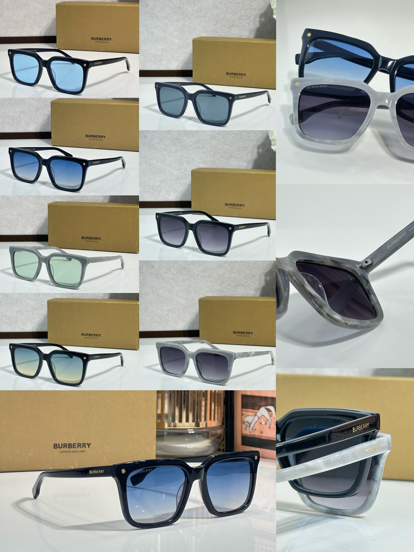 BURBERR* MODEL：BE4337 SIZE：56口19-145