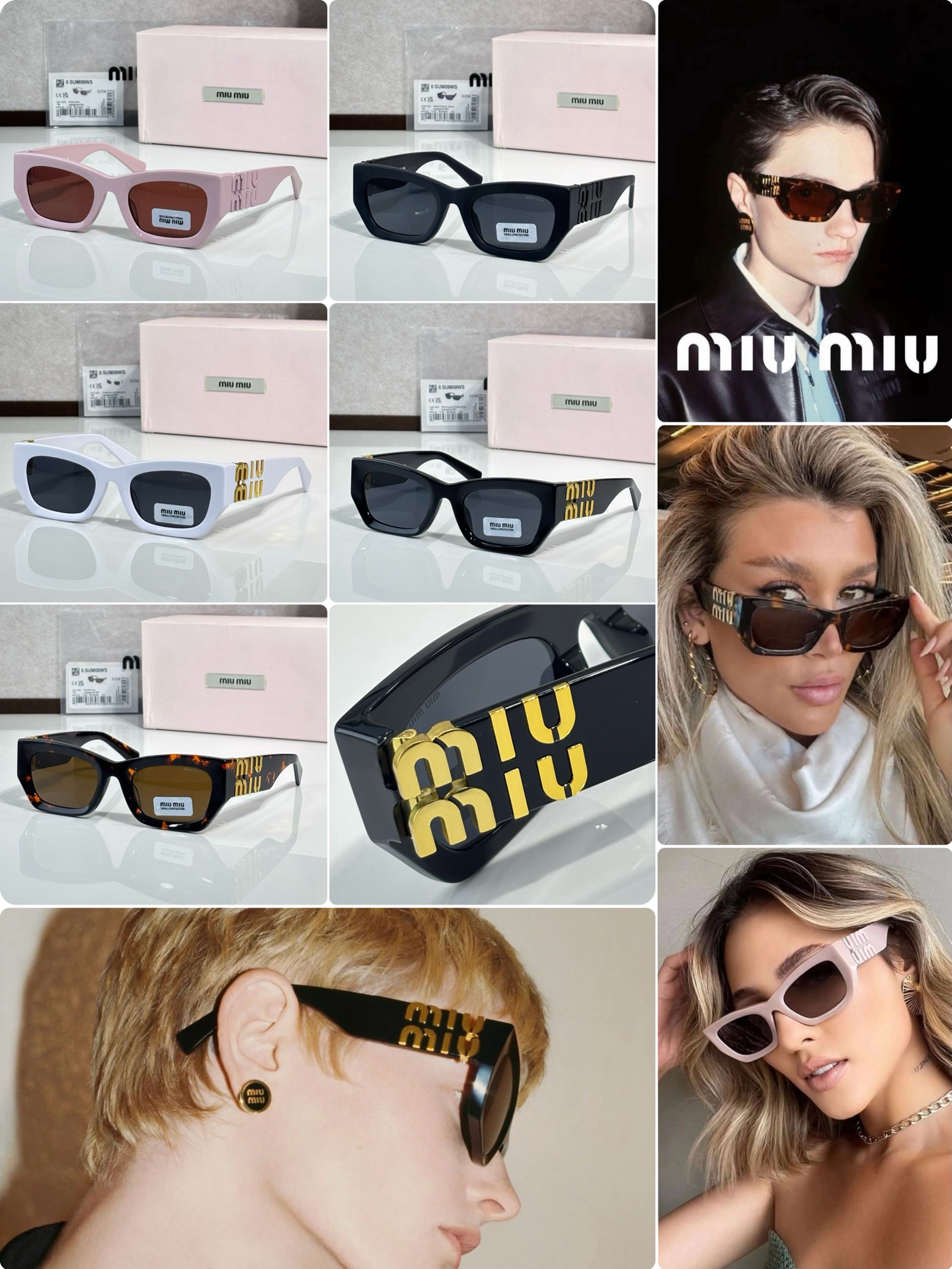 Top quality MIUMI* hardware grueso bisagras esmeriladas internas lentes comparables a los de tienda Mod:SUM09WS Size:53…