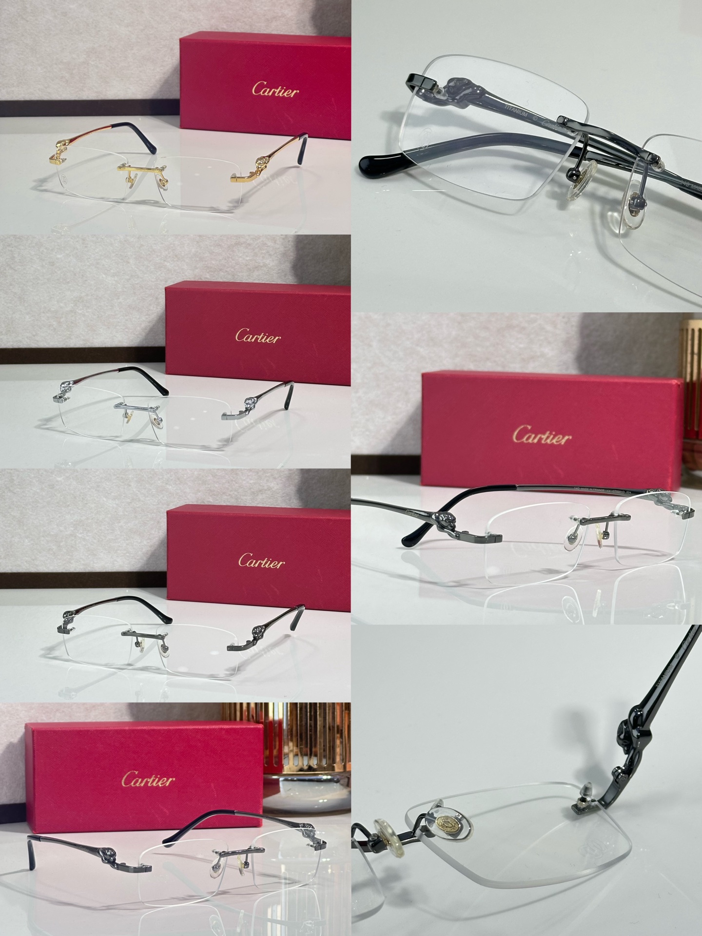 Cartier* Titanio puro Modelo:CT0281O TALLA:54口18-140